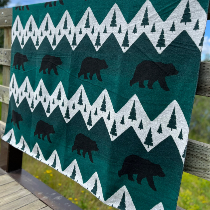 Forest Bear Premium Throw Blanket | Buffalo Cross