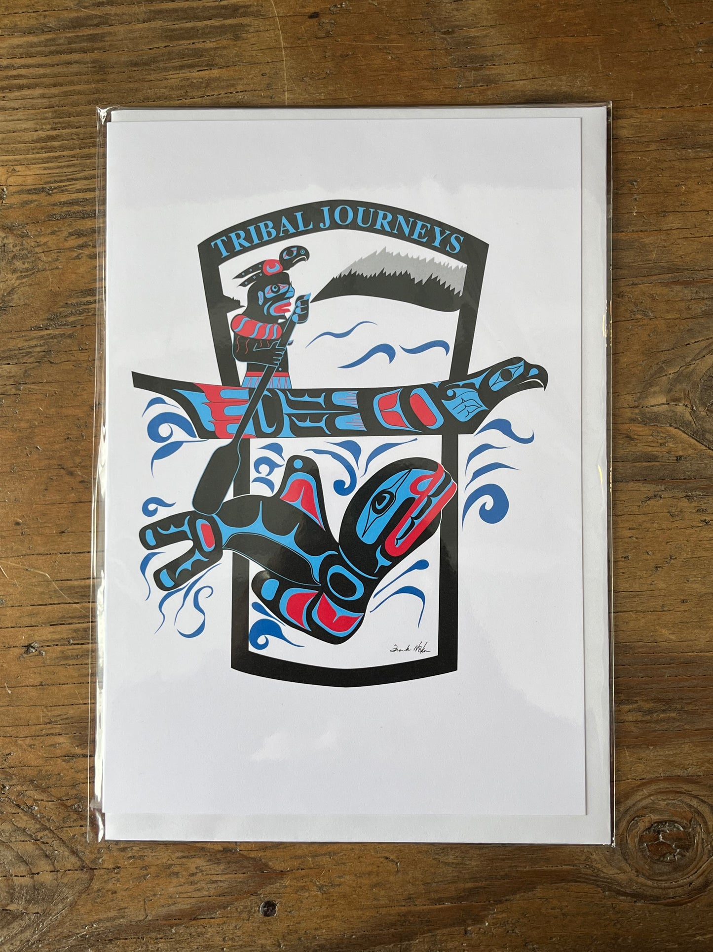 "Tribal Journeys Copper" Greeting Card