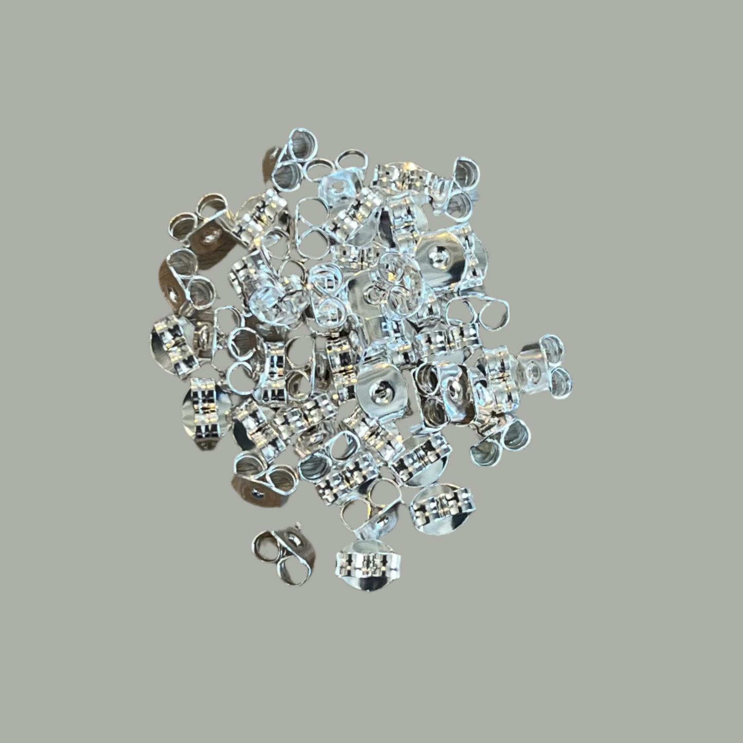 Fine Silver Plated Earnut