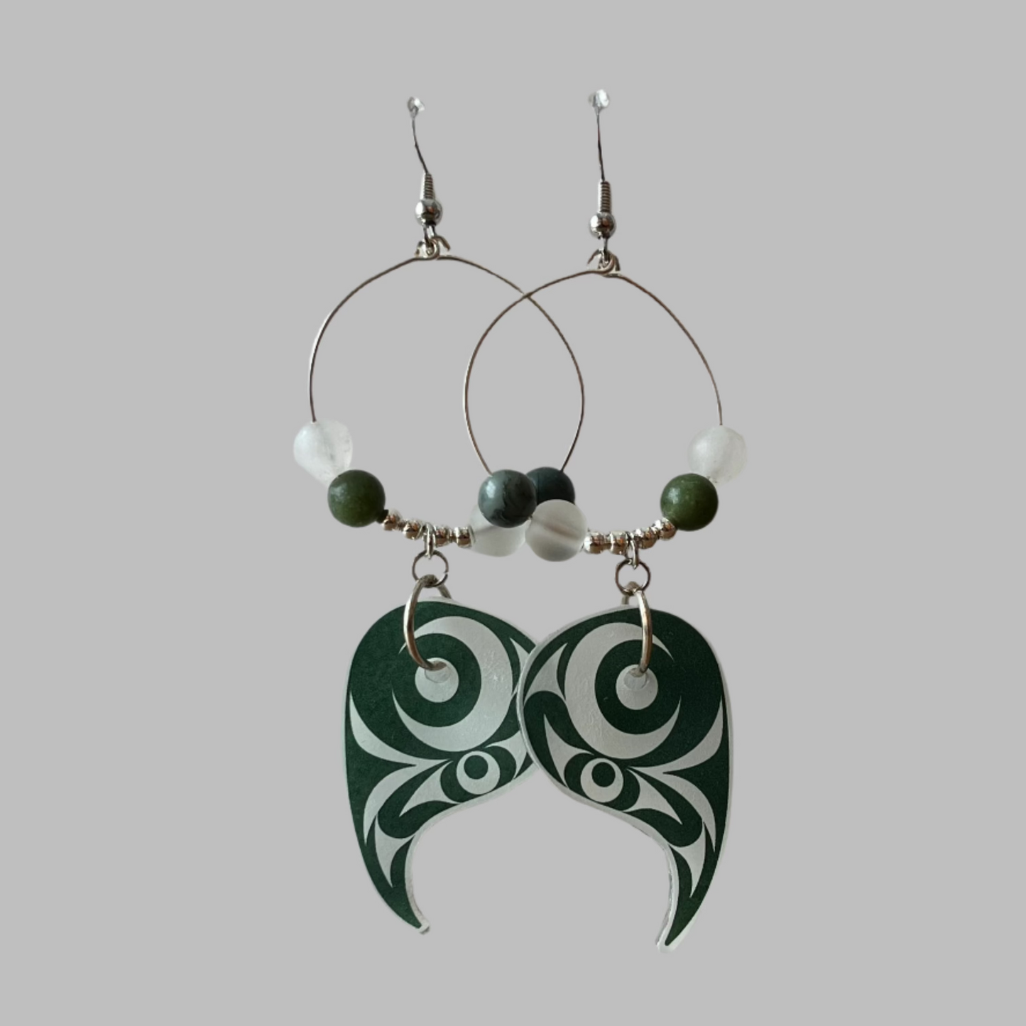 Coast Salish Forest Drop Earrings