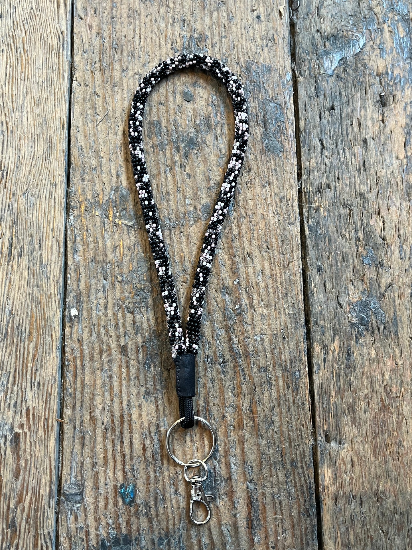 Black and Mauve Soup Wristlet