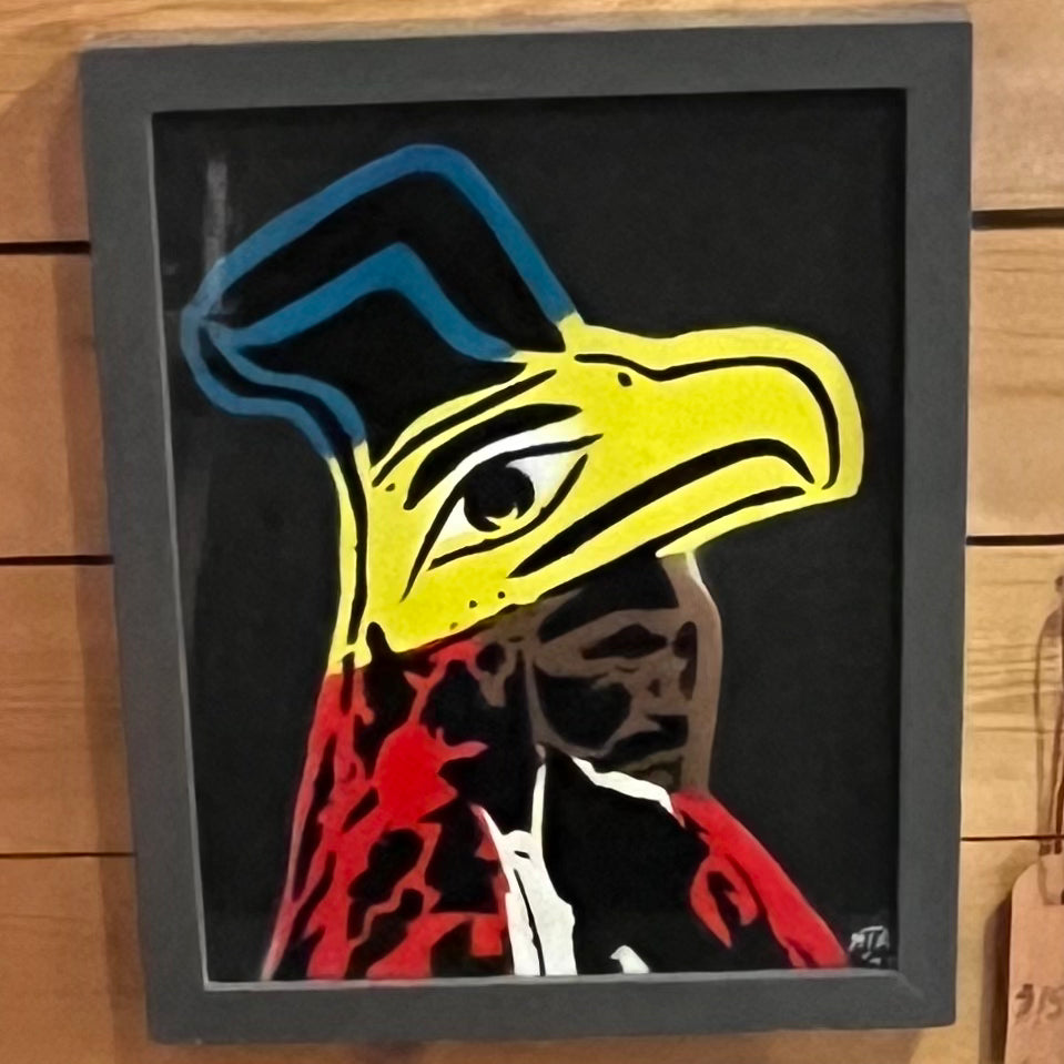 Chief Wickaninnish - Framed Painting - Randy Babichuk