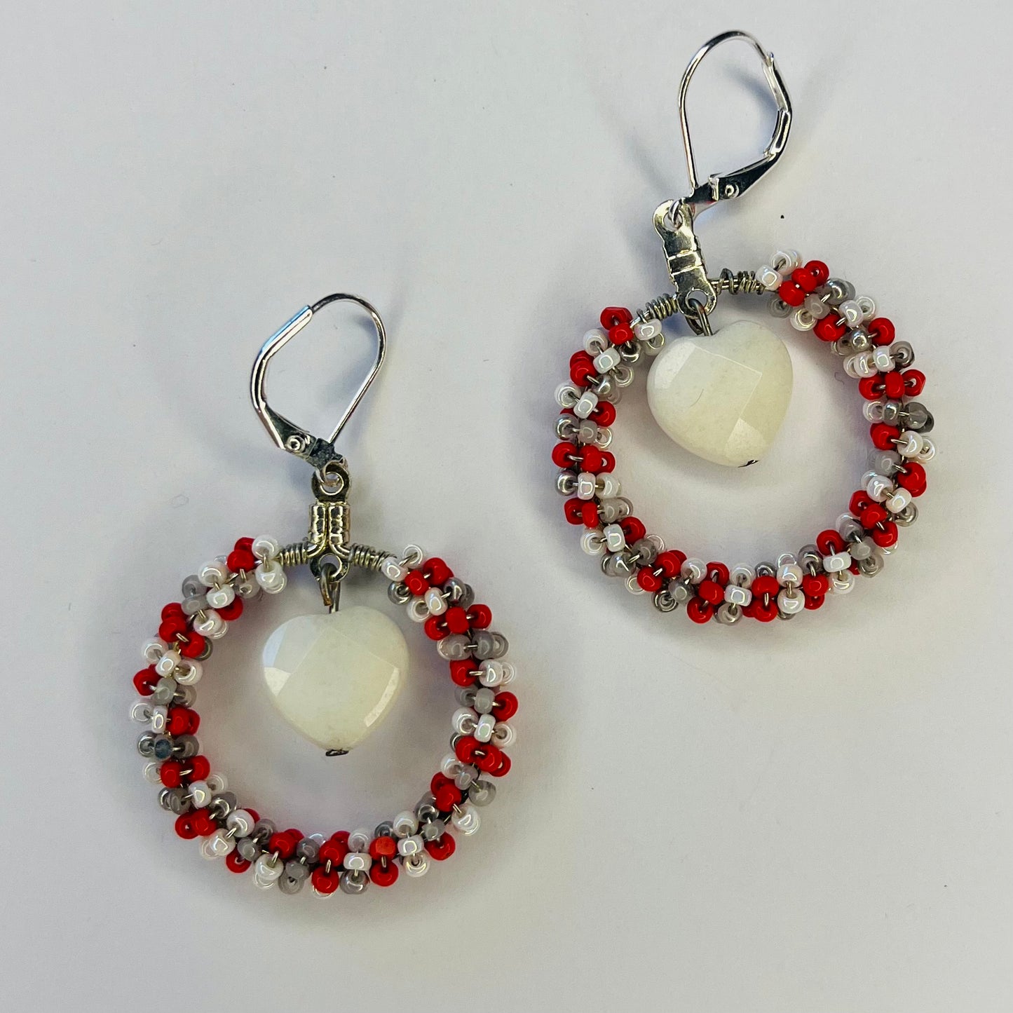 Candy Cane Wrapped Hoops