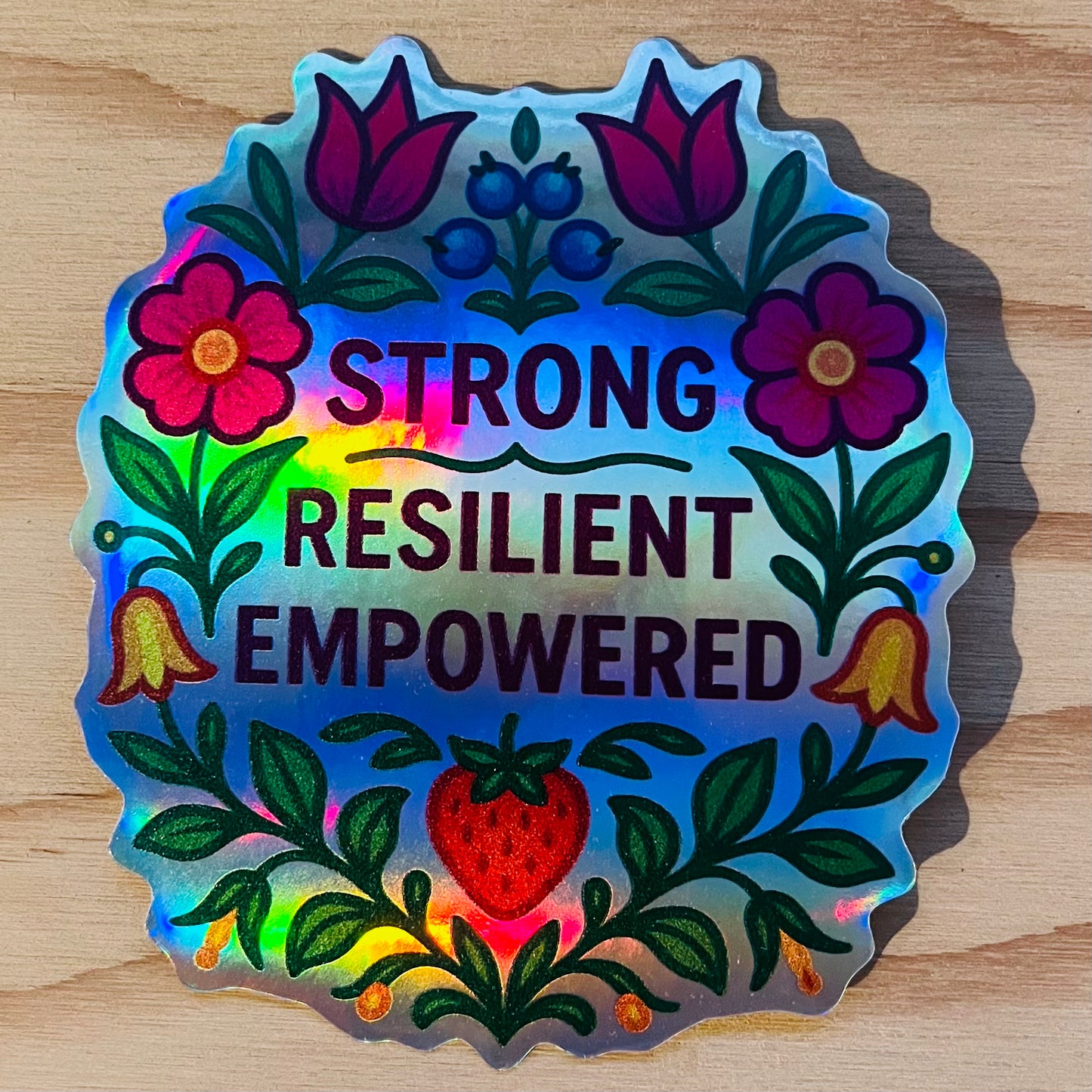 Strong Resilient Empowered Sticker