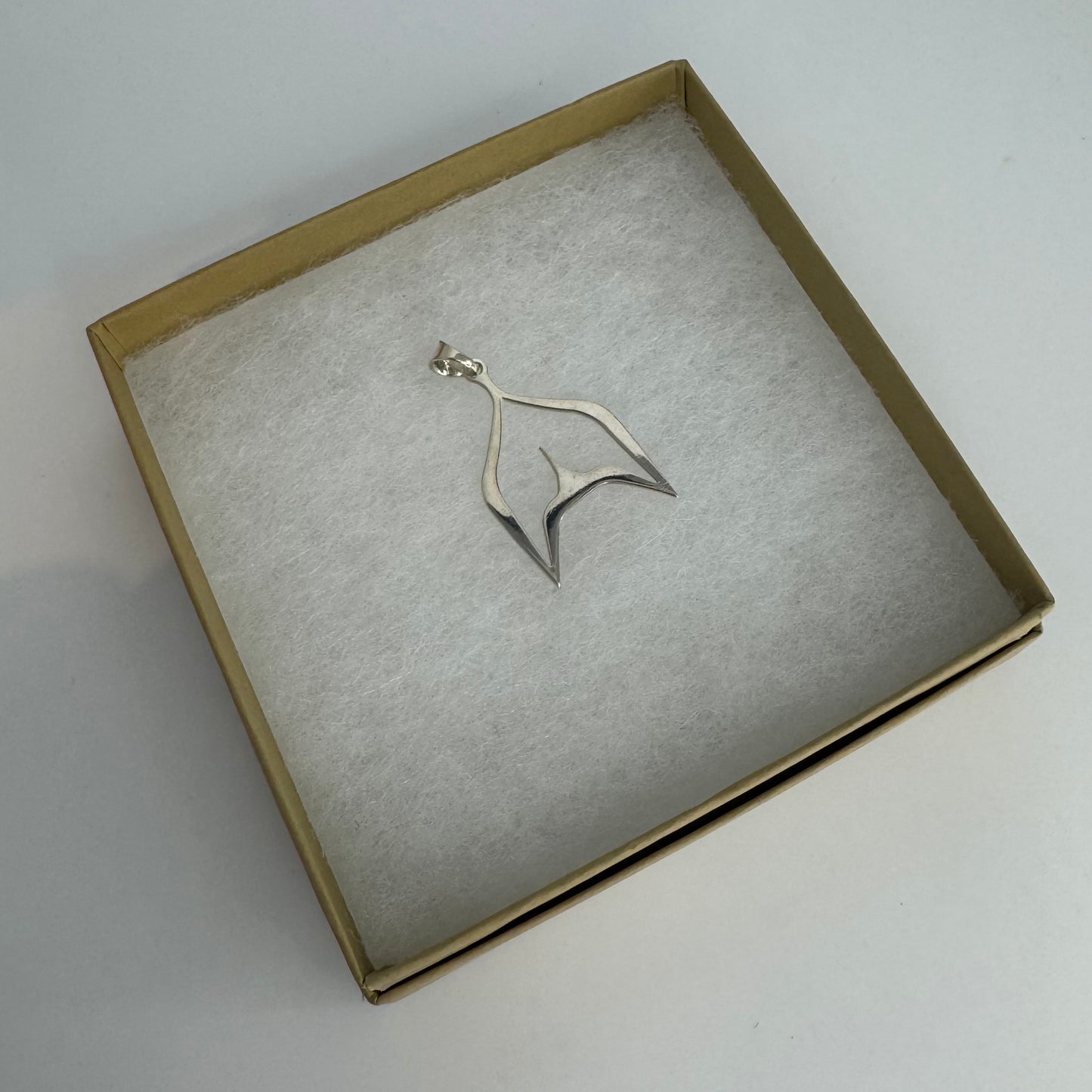 Whale Tale Silver "Ecstasy" Pendant- Gina Mae Schubert