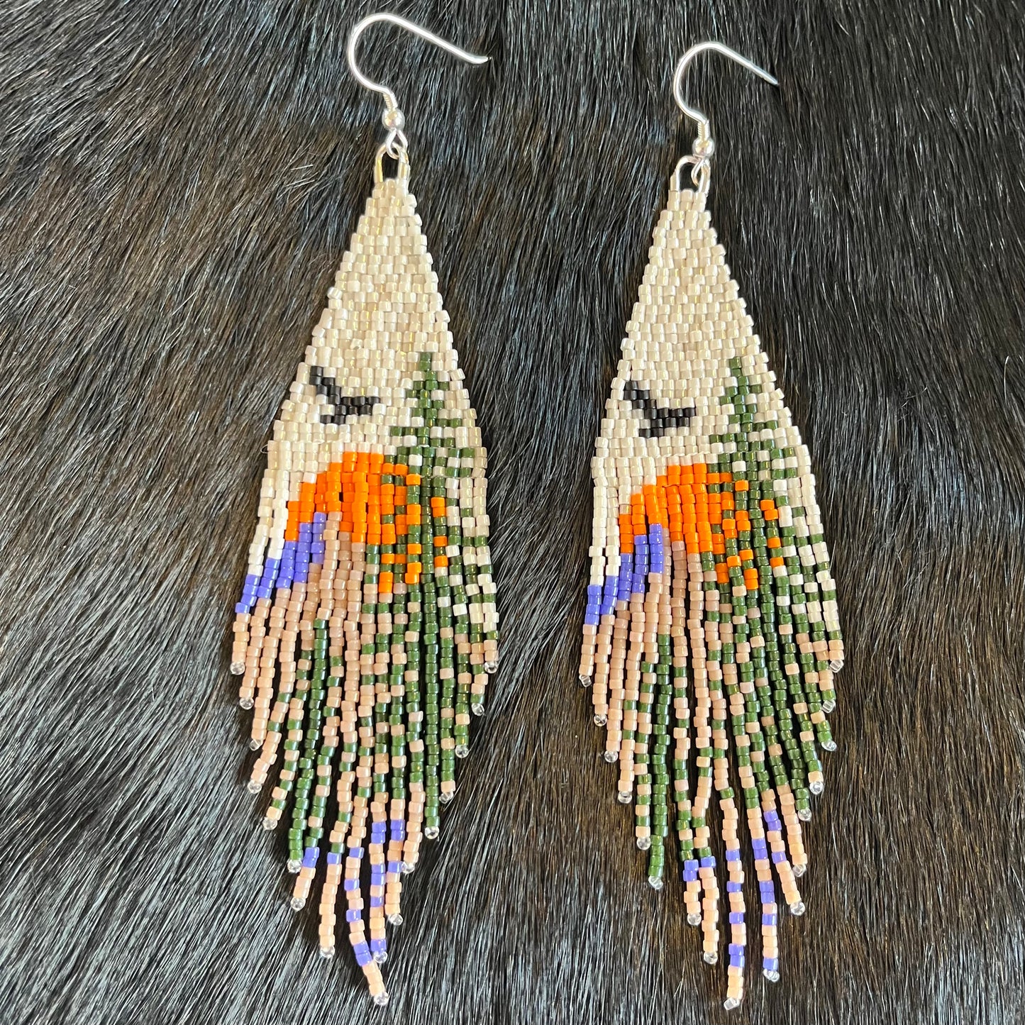 Mountain Side Beaded Earrings