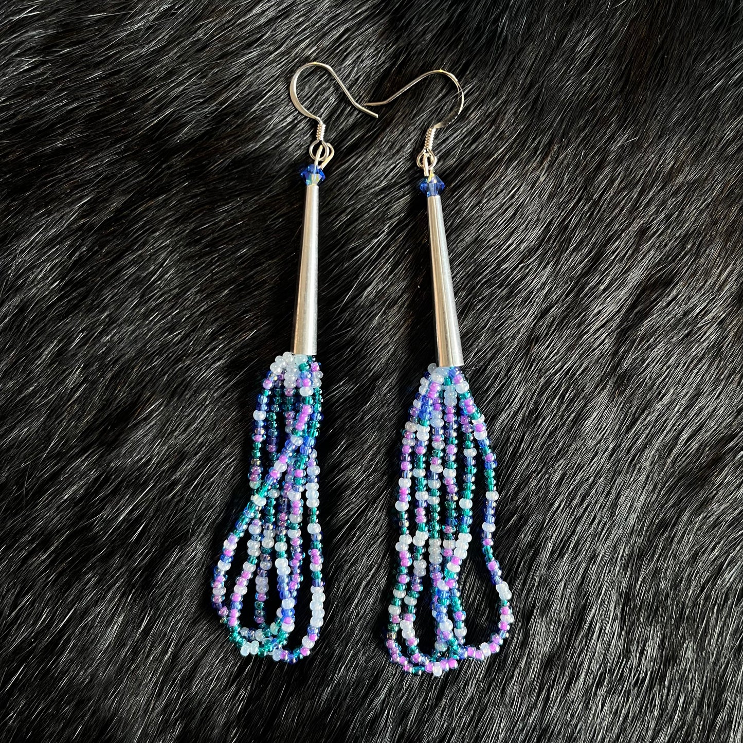 Bead Soup Cone Dangle Earrings