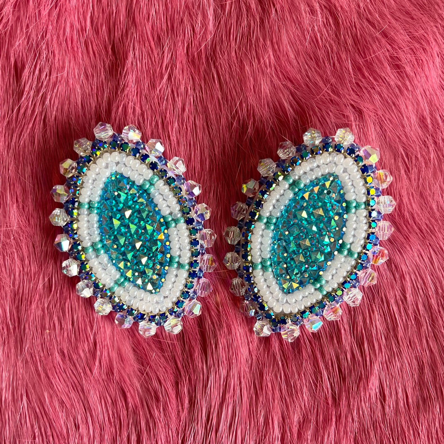 Water Color Stud Earrings