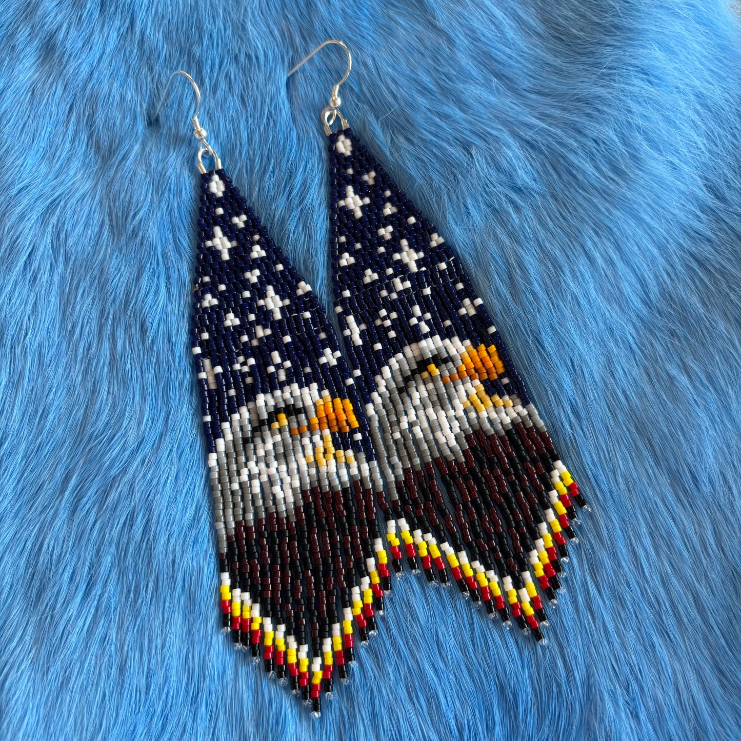 Twilight Eagle Fringe Earrings