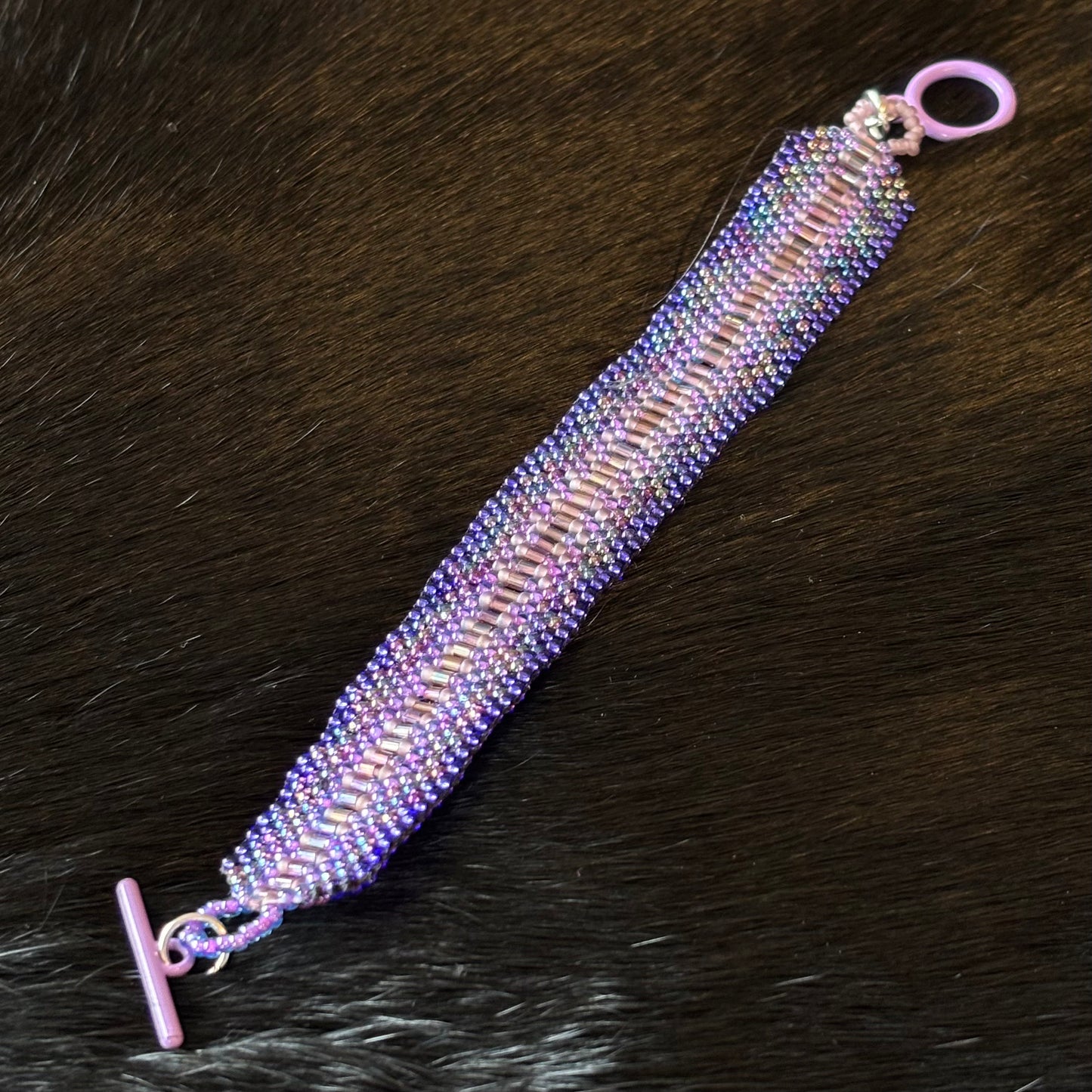Purple Beaded Bracelet