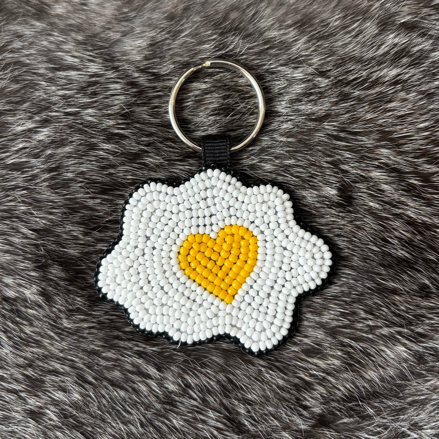 Egg Heart Keychain