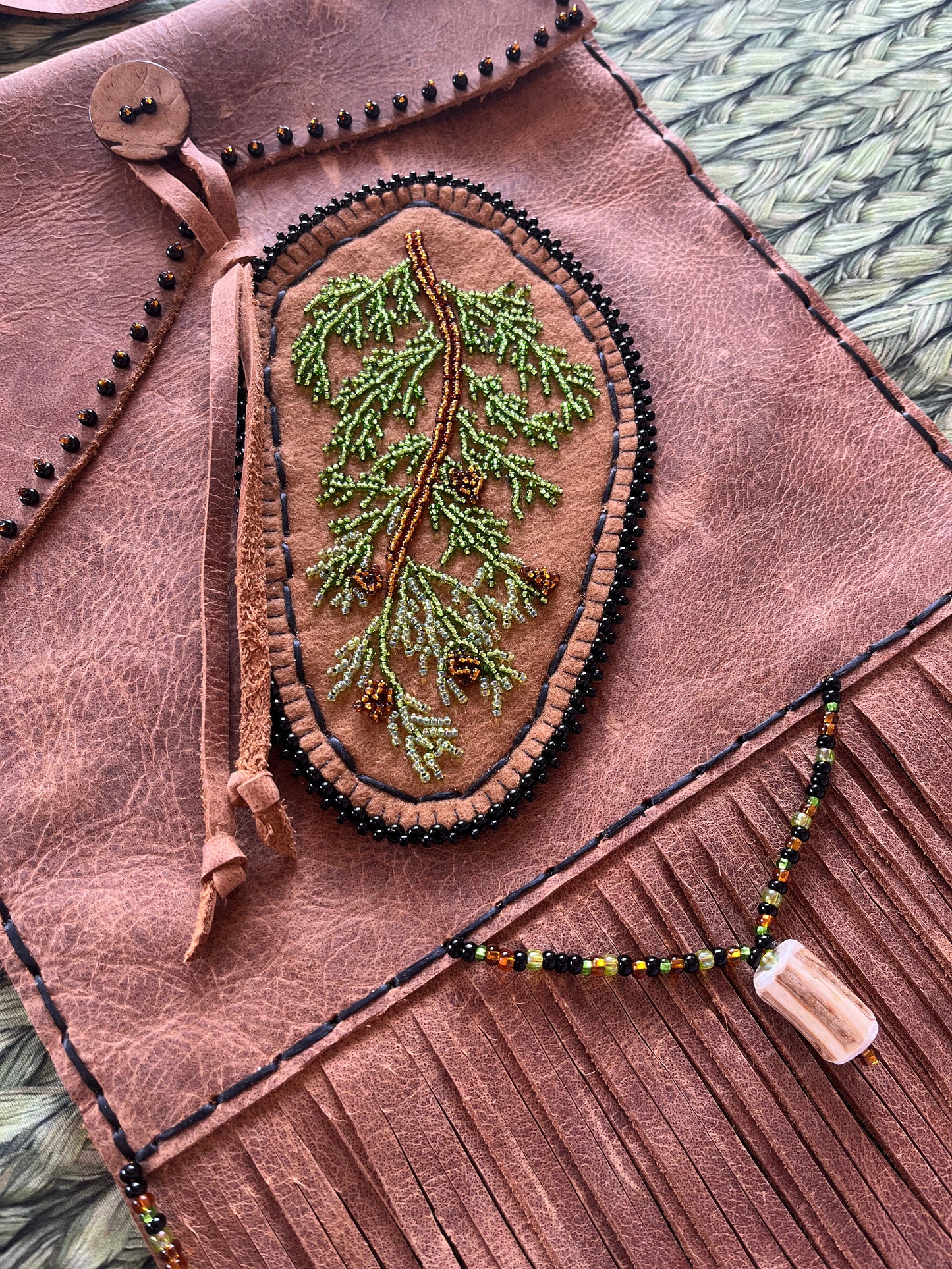 Leather Cedar Side Bag