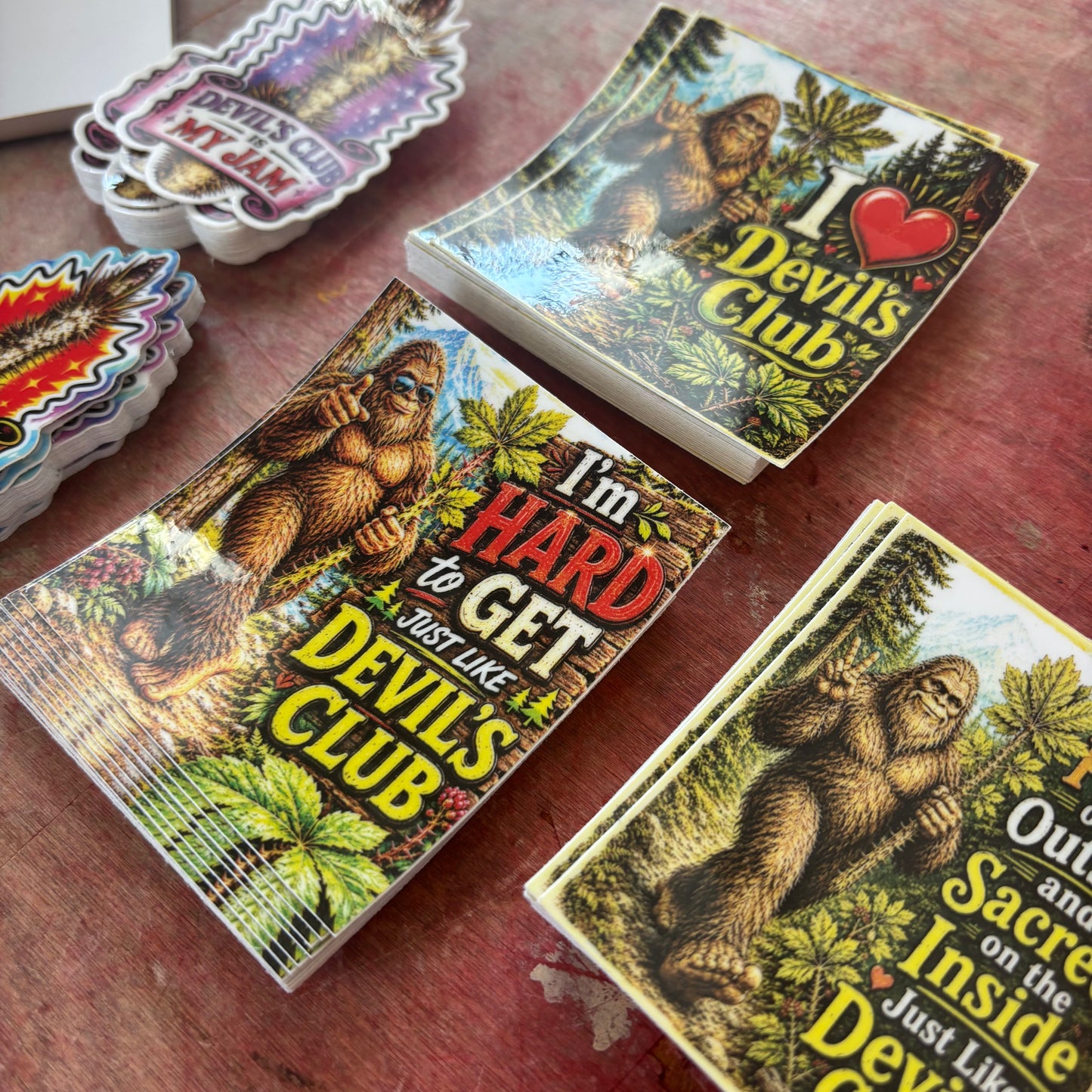 Devils Club Stickers