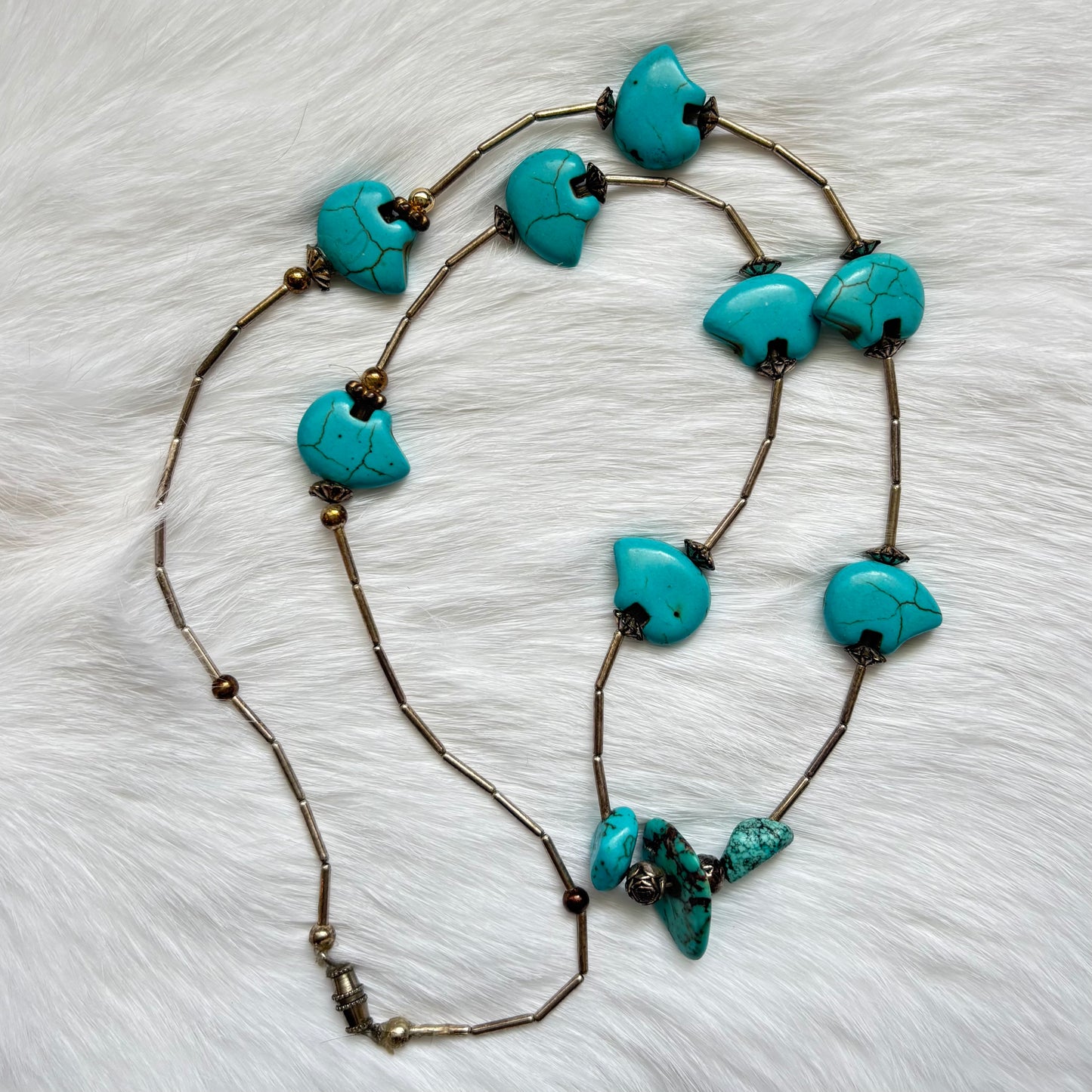 Turquoise Bear Necklace