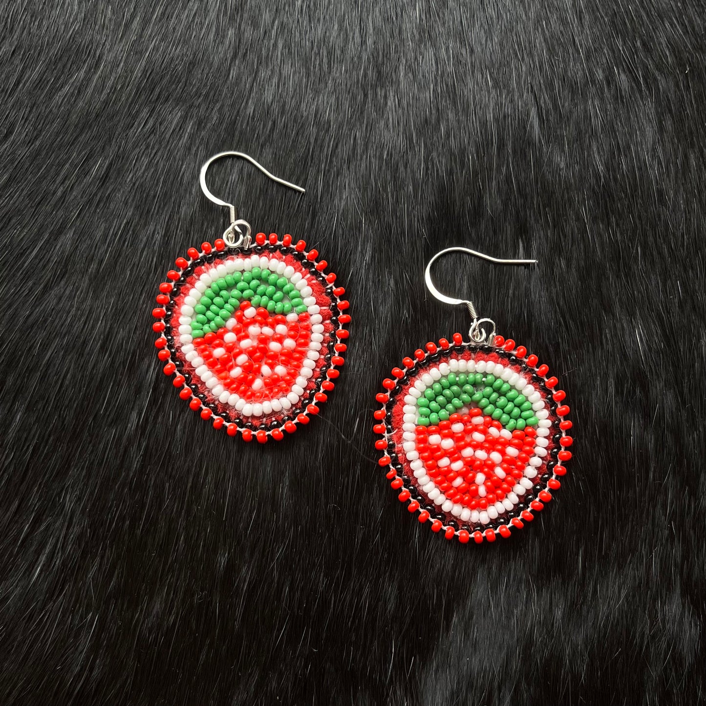 Small Strawberry Floral Earrings- Assorted