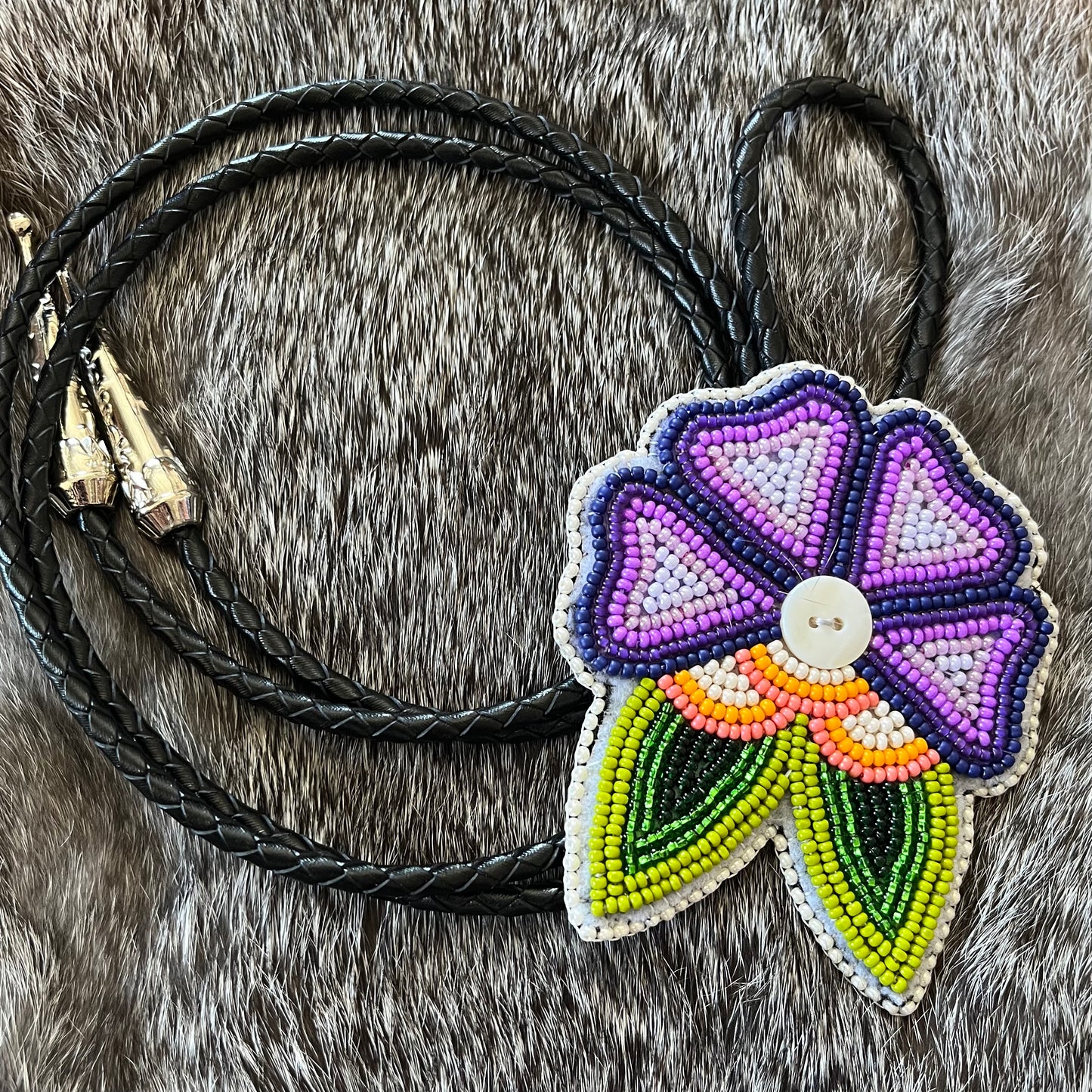 Four Petal Bolo Tie