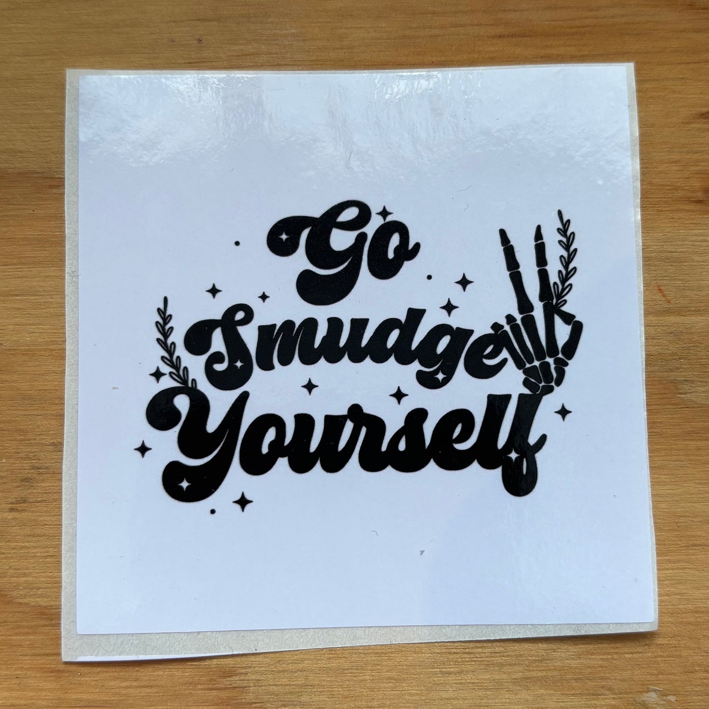 Smudge Yourself Sticker