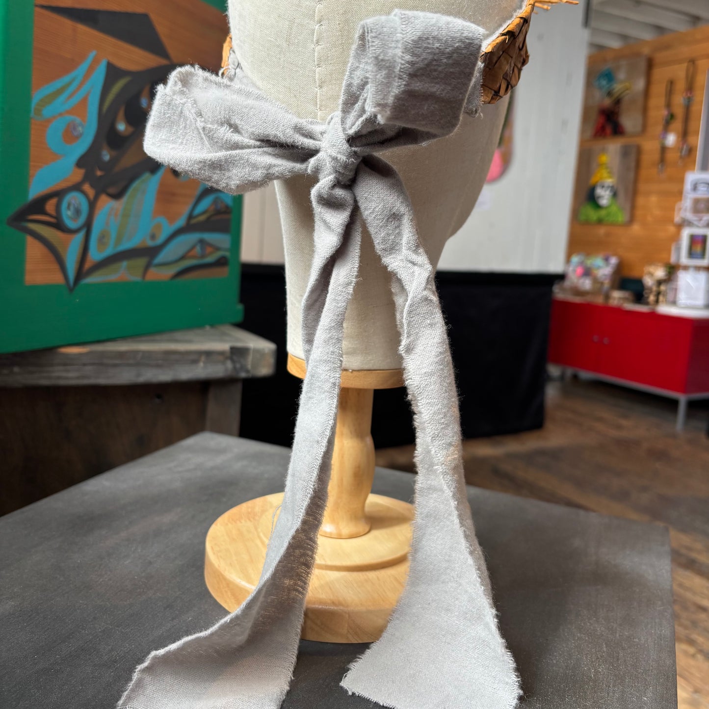 Cedar Woven Headband with Rose and Cloth - Brittany Sampson