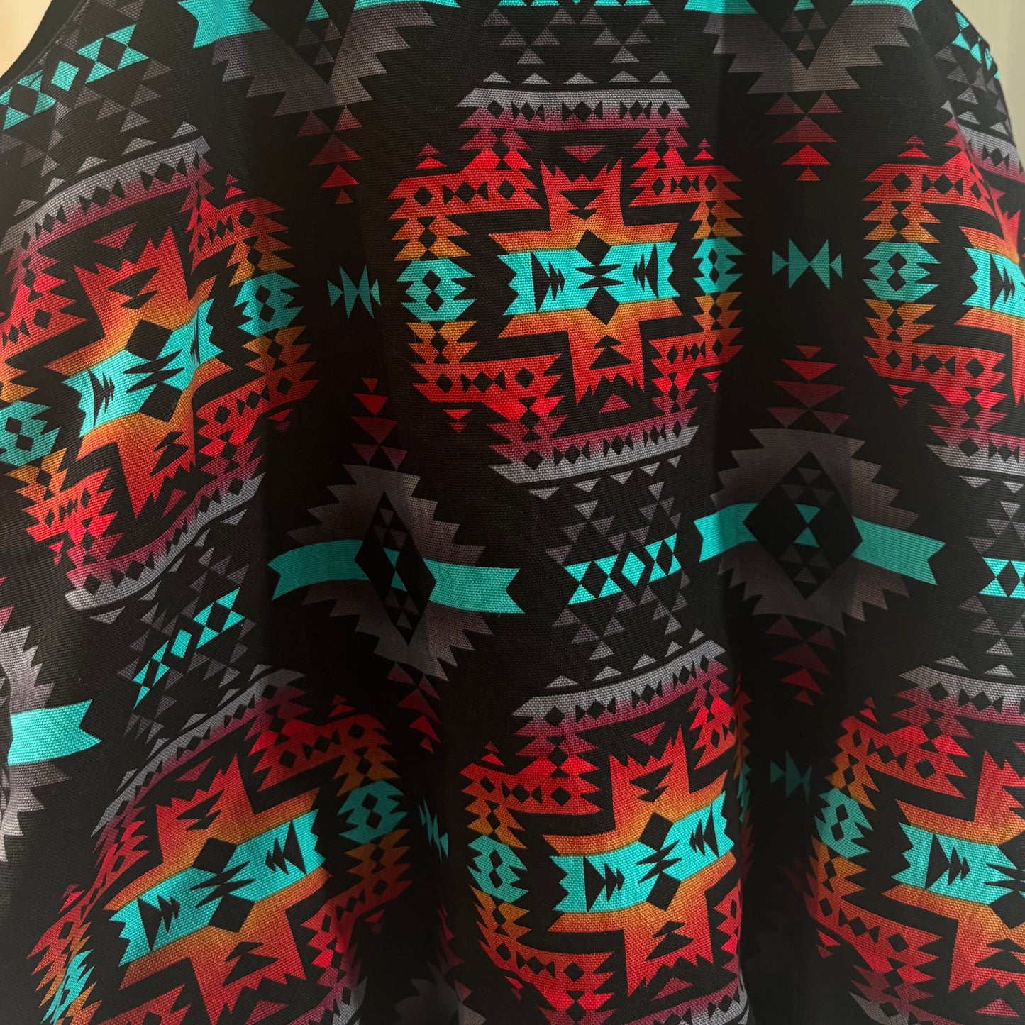 Black Patterned Tote