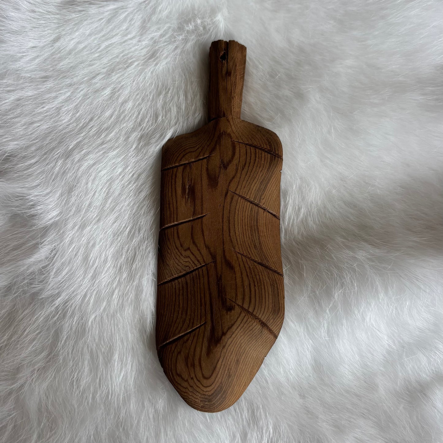 Hand Carved Cedar Feathers | Medium