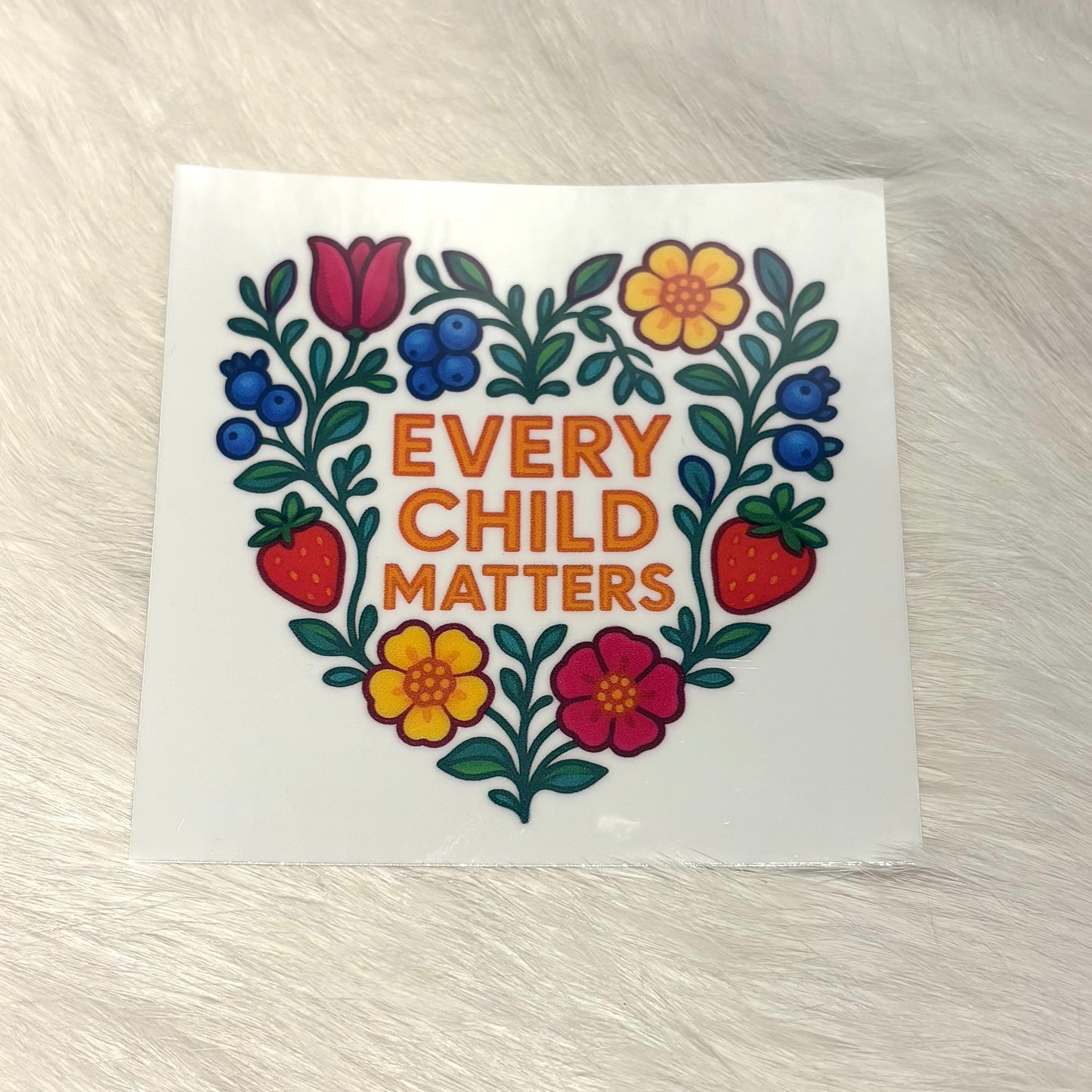 "Every Child Matters" Floral Sticker