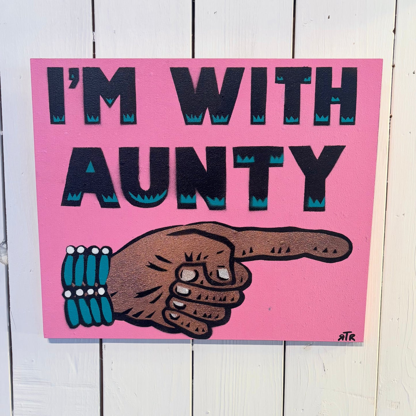 I'm With Aunty - Painting - Randy Babichuk
