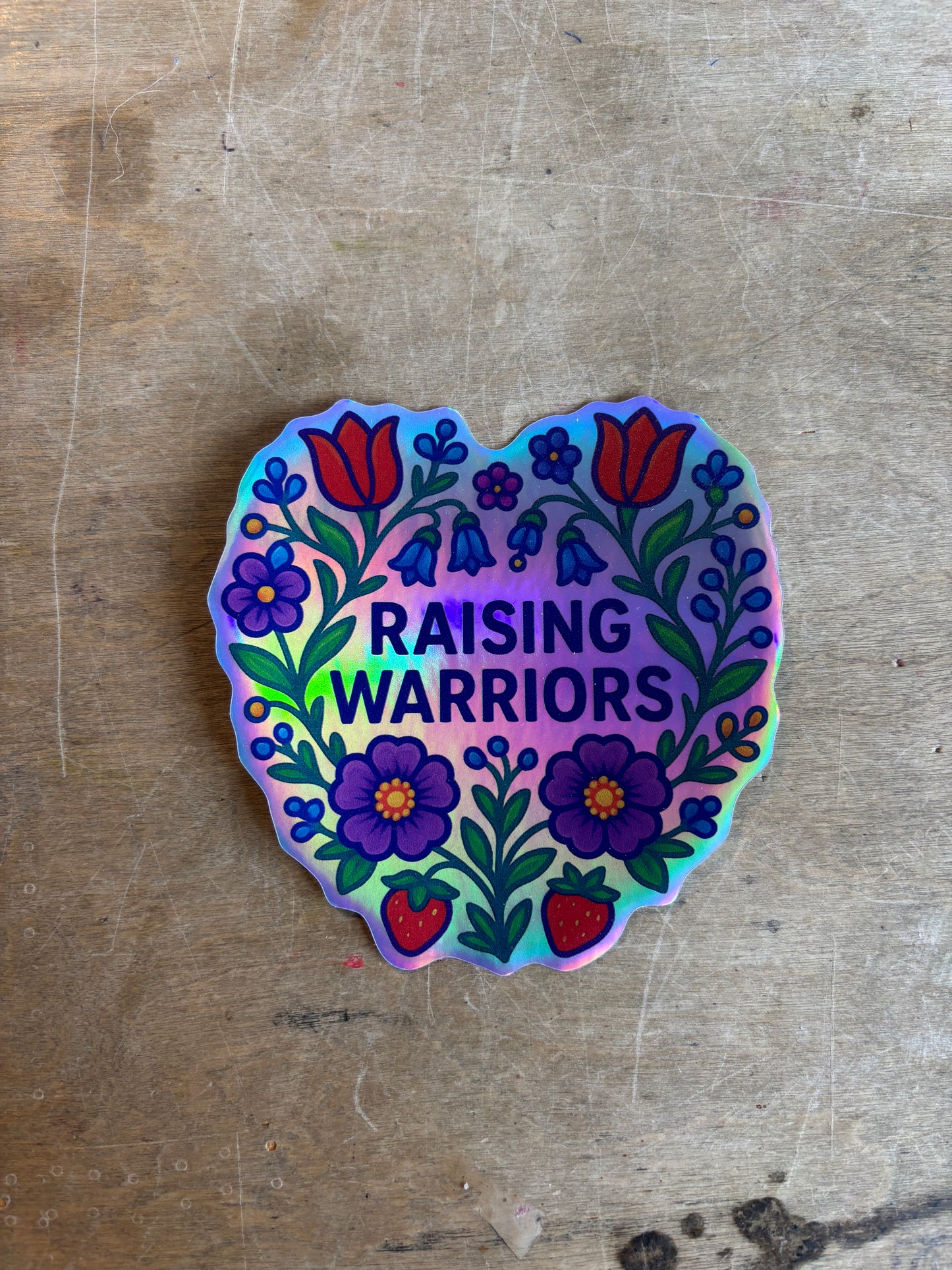 Raising Warriors - Holographic sticker