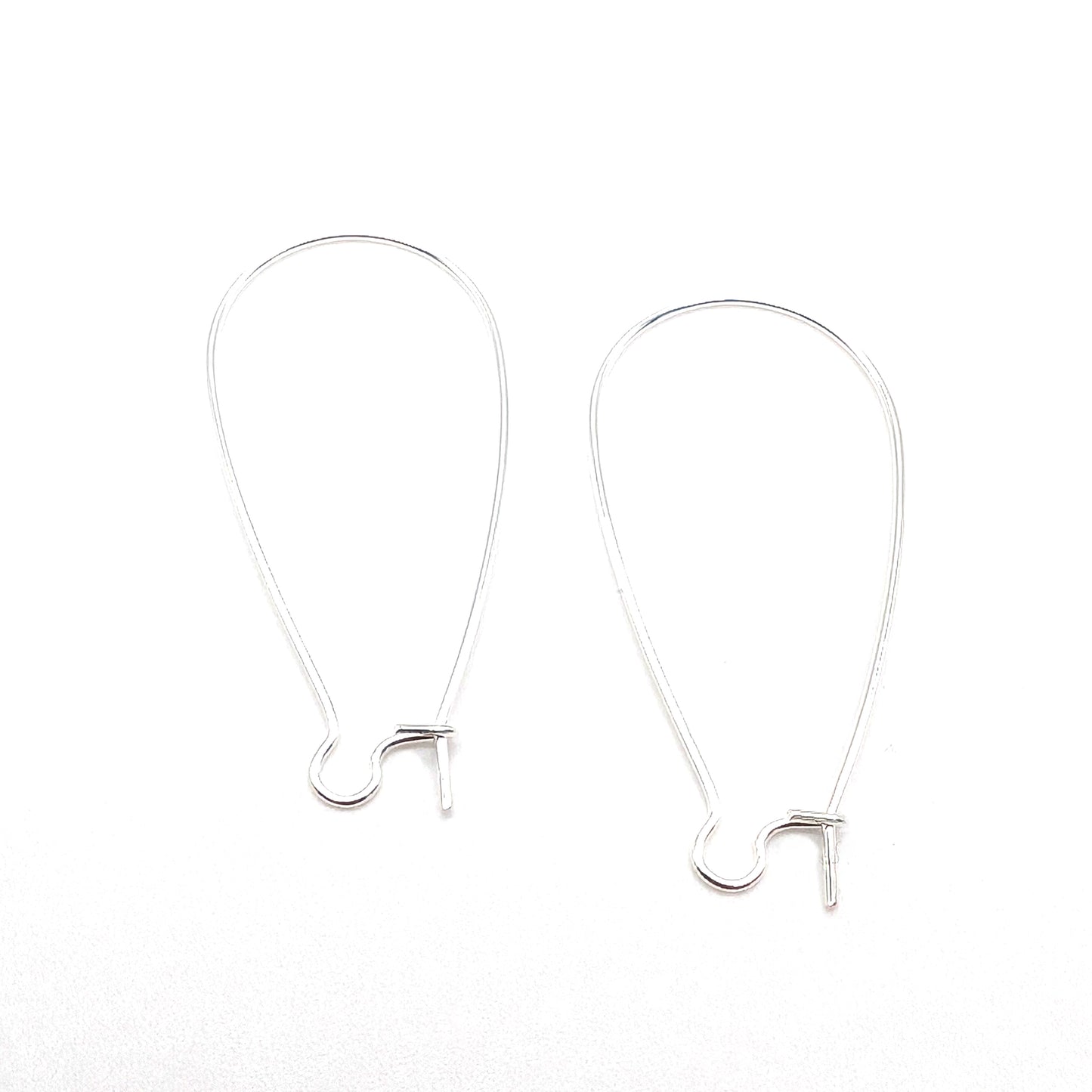 Silver Plated Kidney Wire Ear Hooks