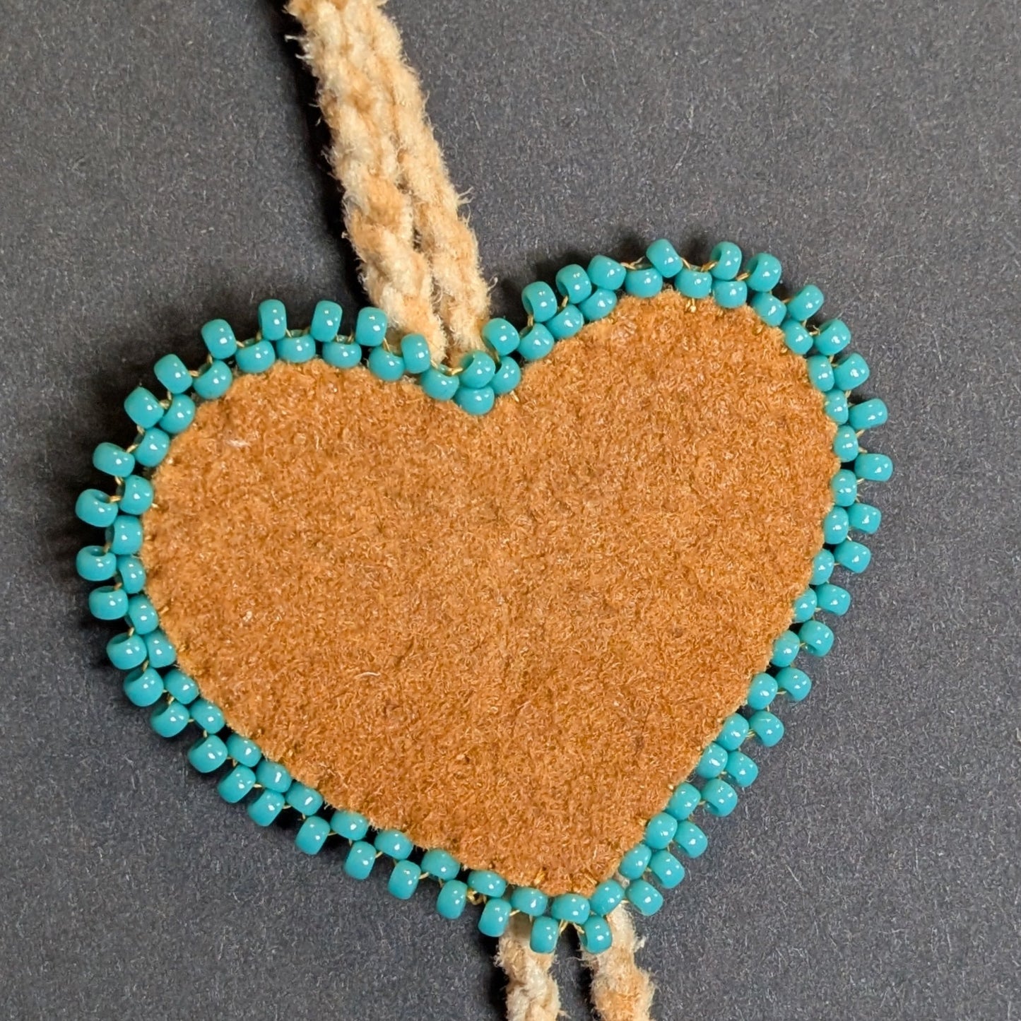 Smoked Hide Heart Necklaces | Hide Camp
