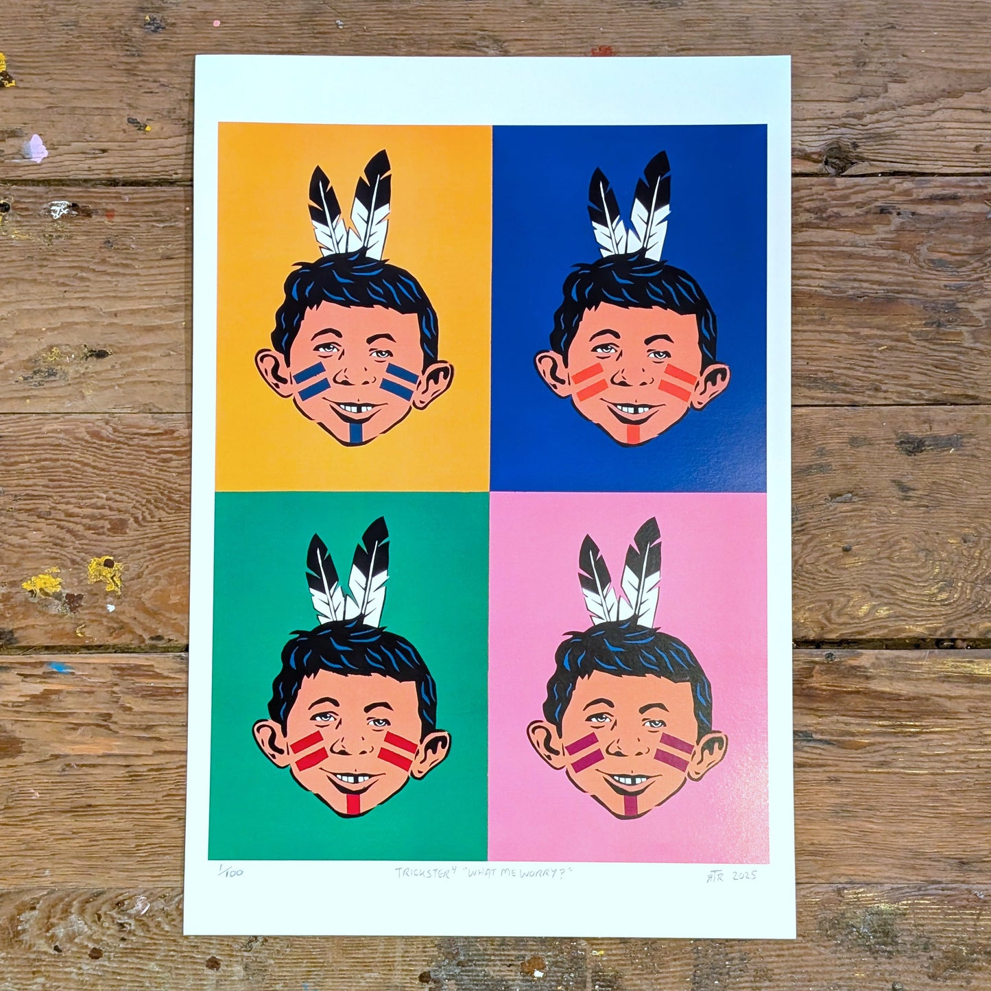 Trickster⁴ "What Me Worry?" Digital Art Prints | Randy Babichuk