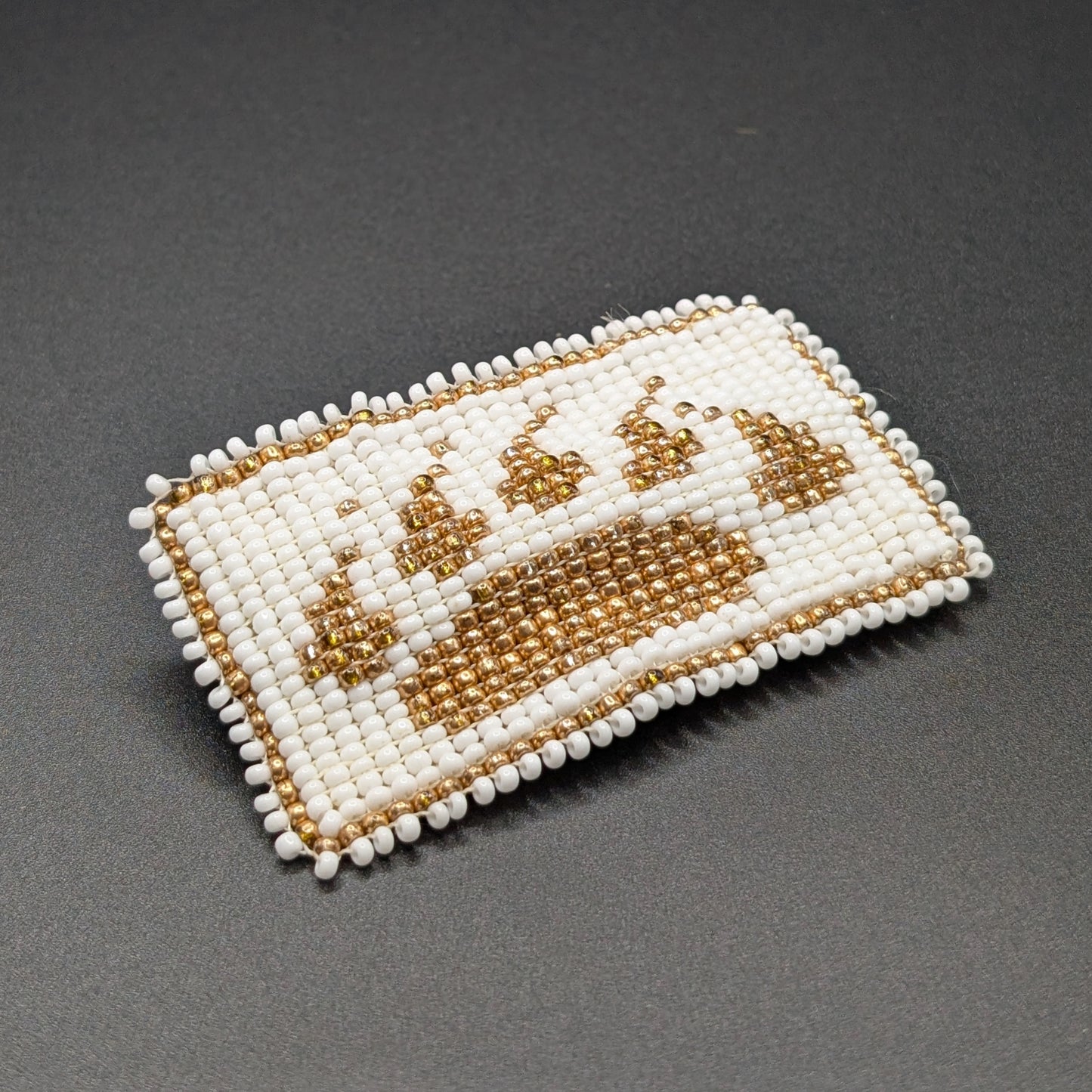 Bear Paw Loom Beaded Barrettes