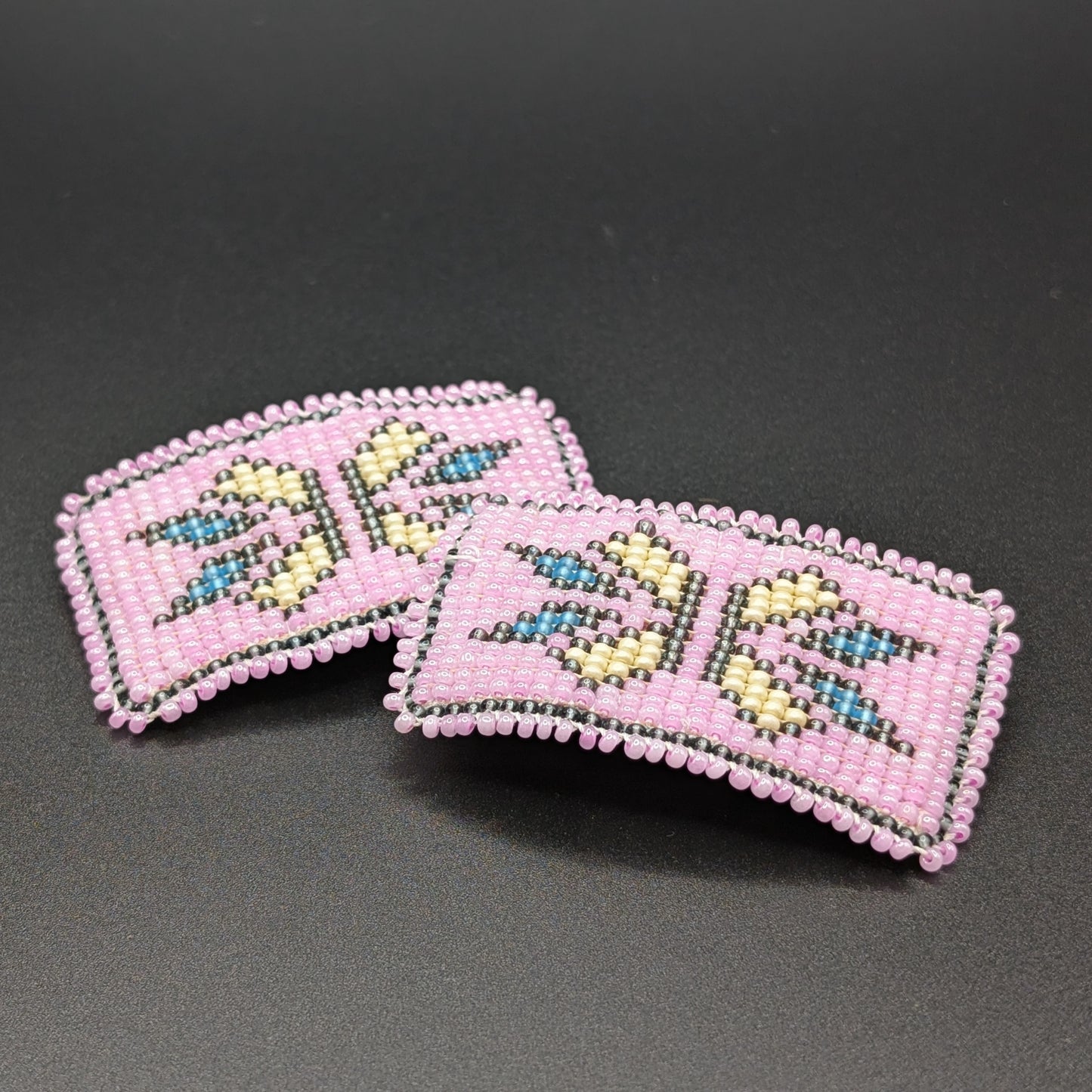 Star Loom Beaded Barrettes
