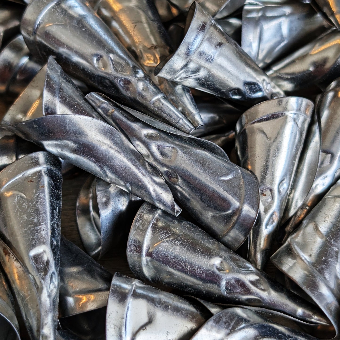 Embossed Jingle Cones in Silver