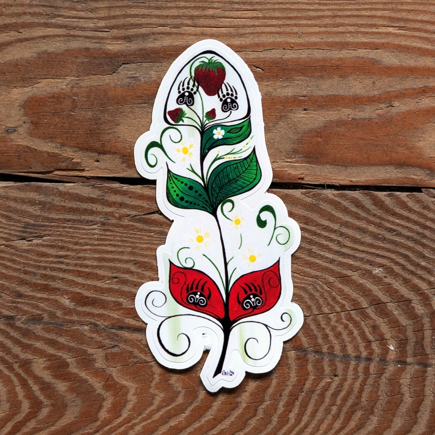 "Berry Thankful" Sticker | Rebecca Maracle