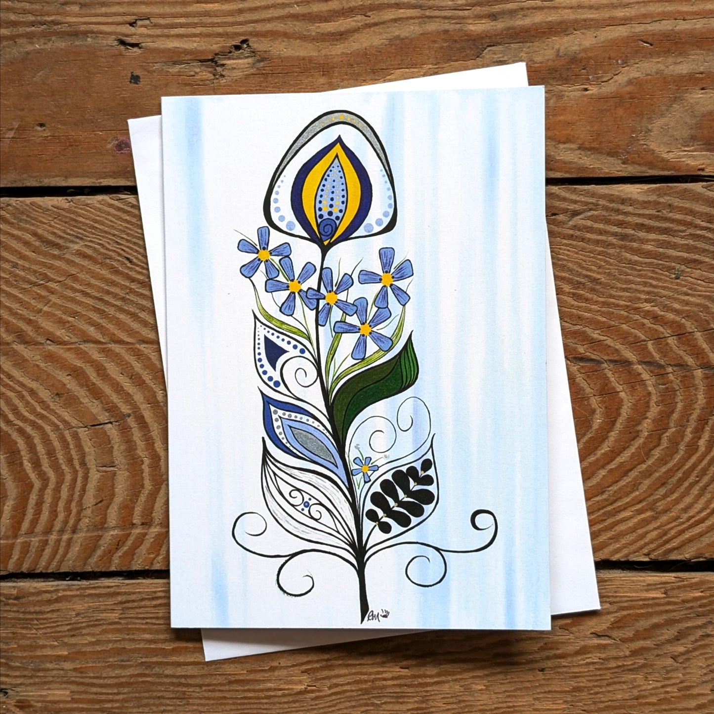 "Holy Flax" Art Greeting Card | Rebecca Maracle