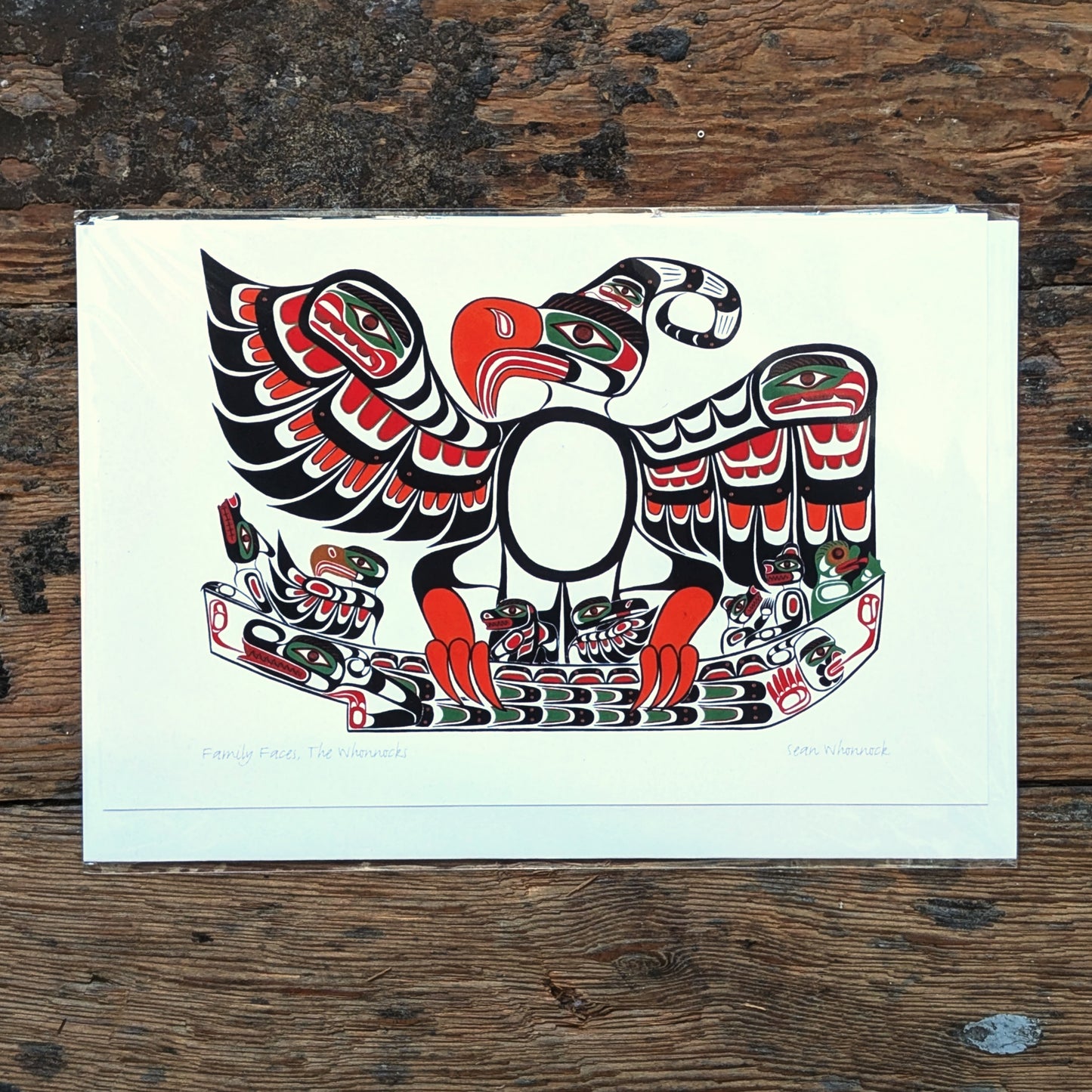 Family Faces, The Whonnocks Greeting Card | Sean Whonnock