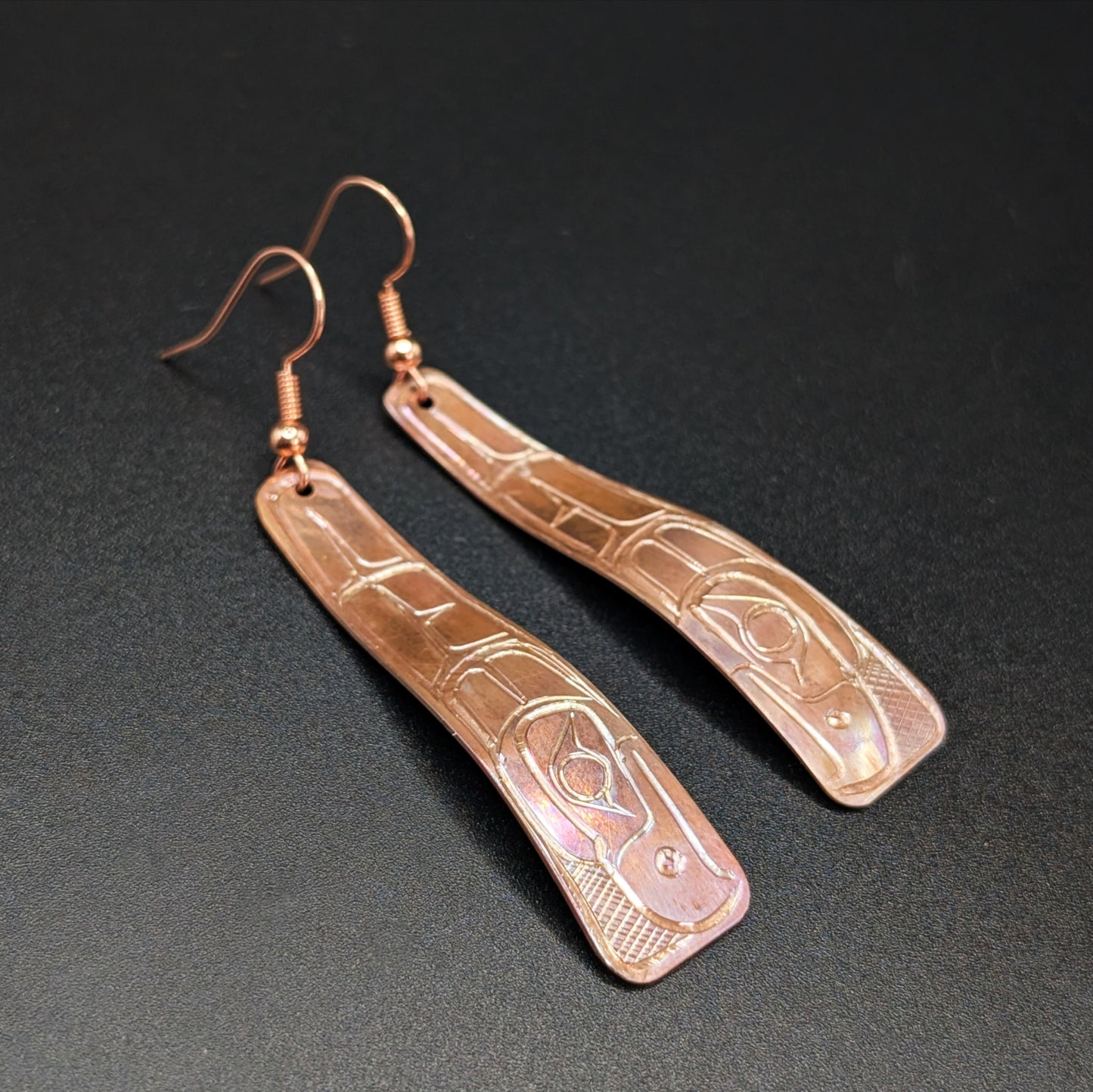 Eagle Copper Dangling Earrings | Norman Seaweed