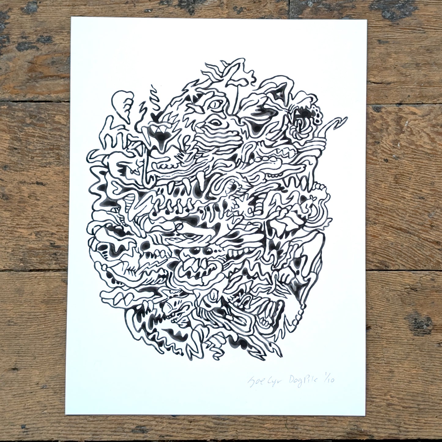 "Dog Pile" 2025 | Limited Edition Print