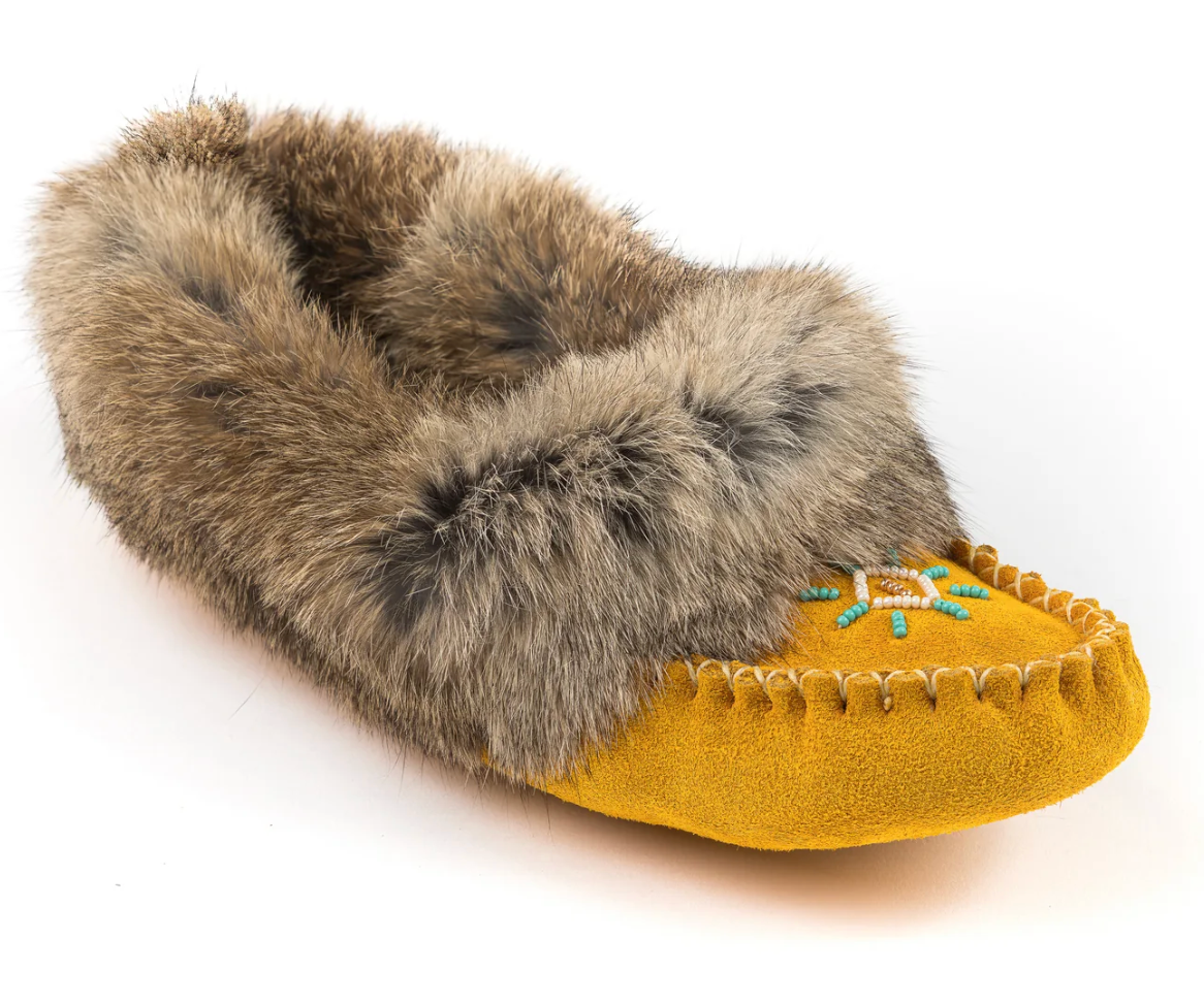 Tänionnieha' (rabbit) Tan Mocassins from Bastien Industries