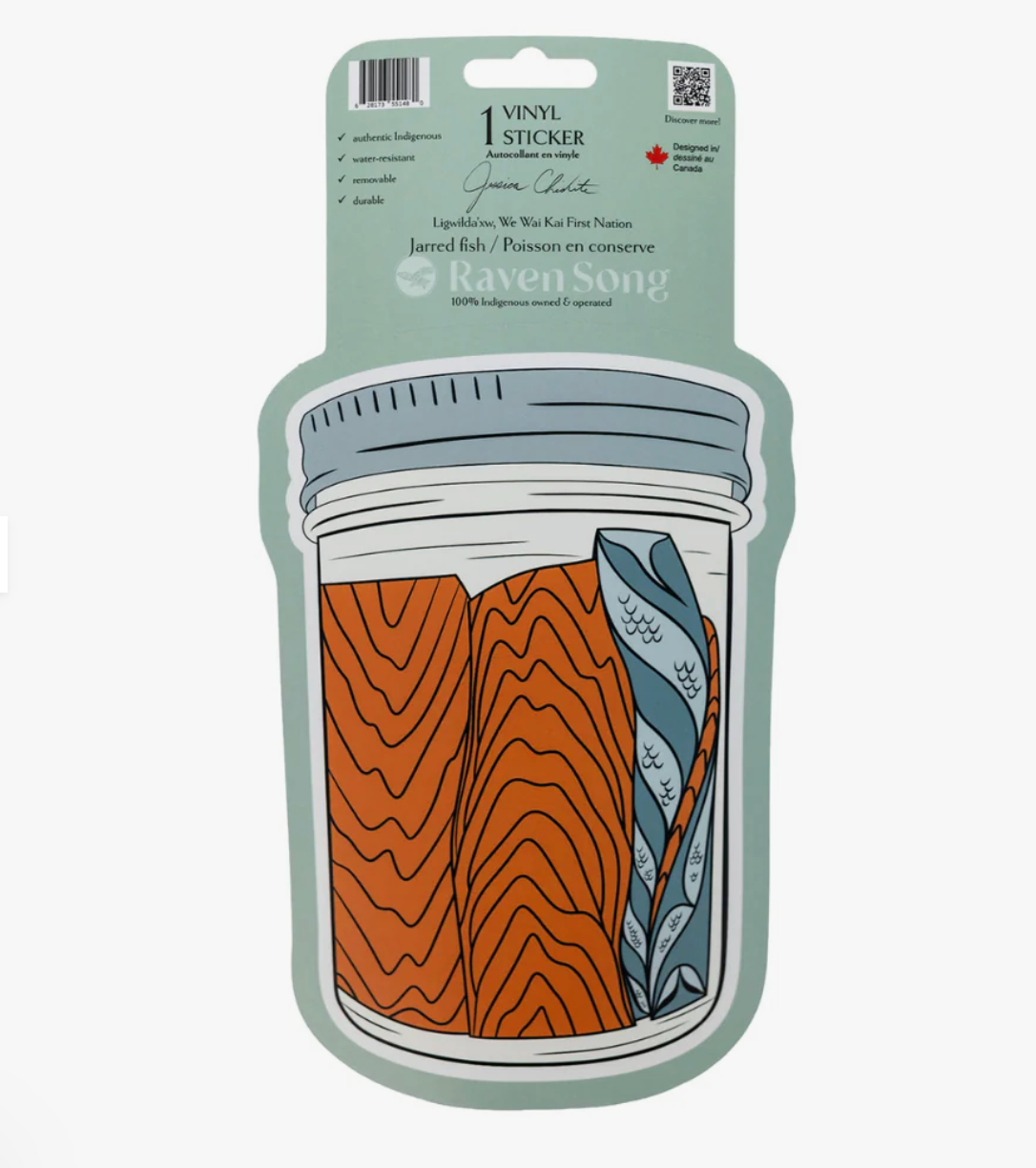 Big Jarred Fish - Vinyl Sticker
