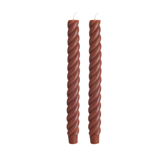 Spiral Beeswax Candles (2 Pack) | Crowfoot Collective