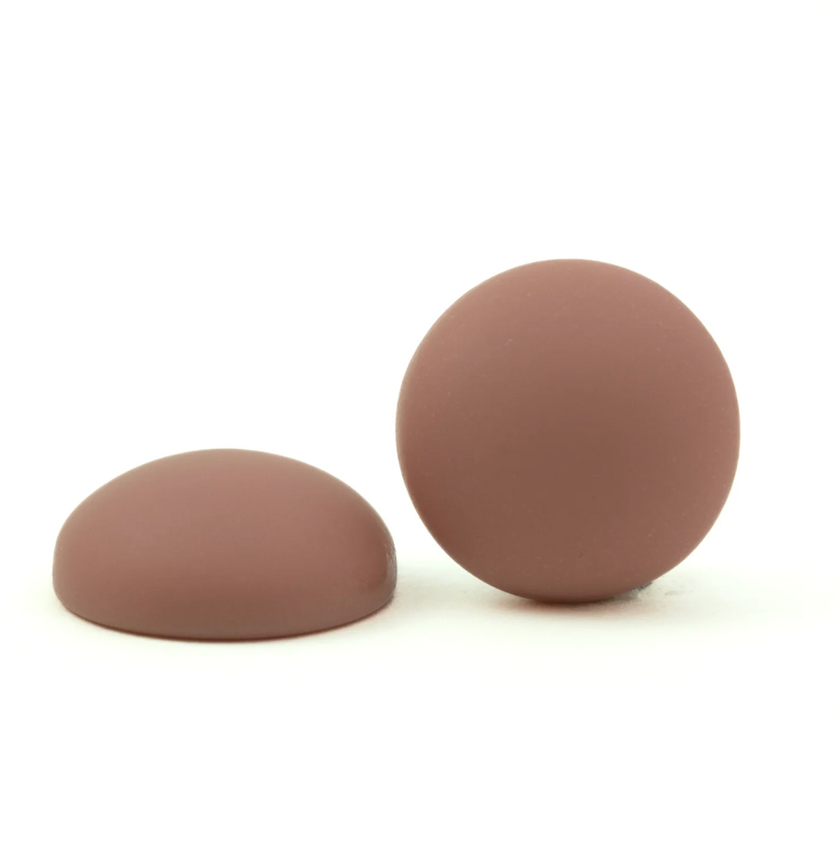 19mm Round Resin Matte Cabochons- Assorted Coloours