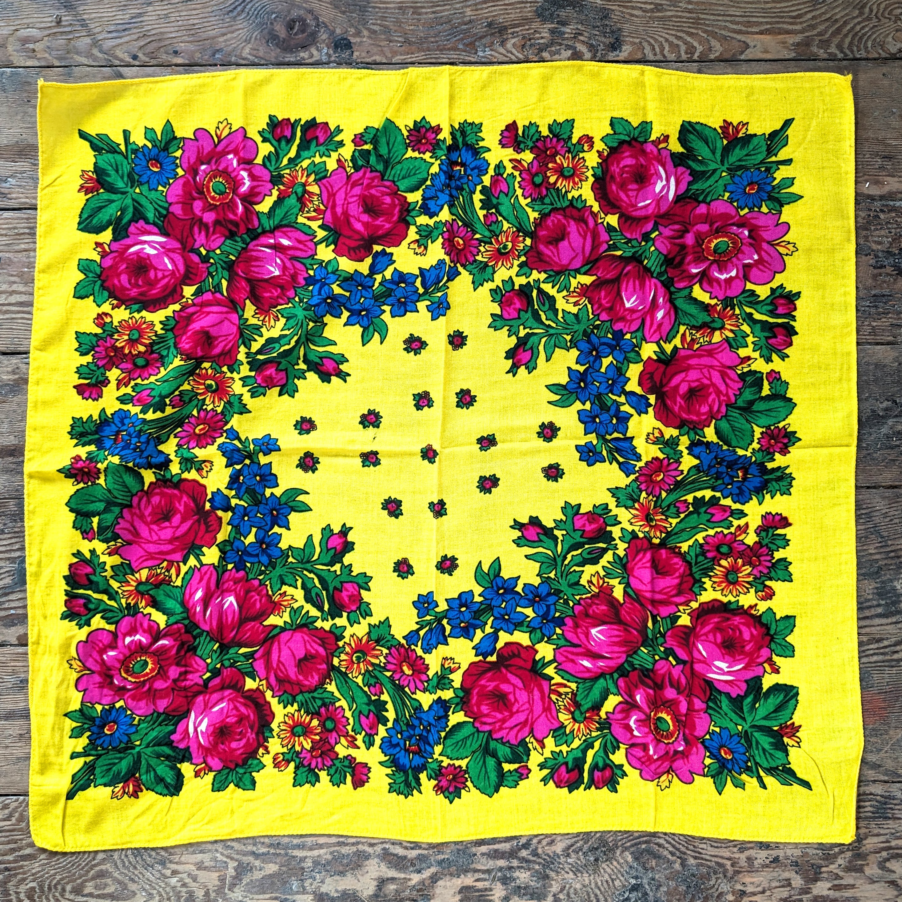 Kokum Native Floral Scarf Yellow Kokum Scarves