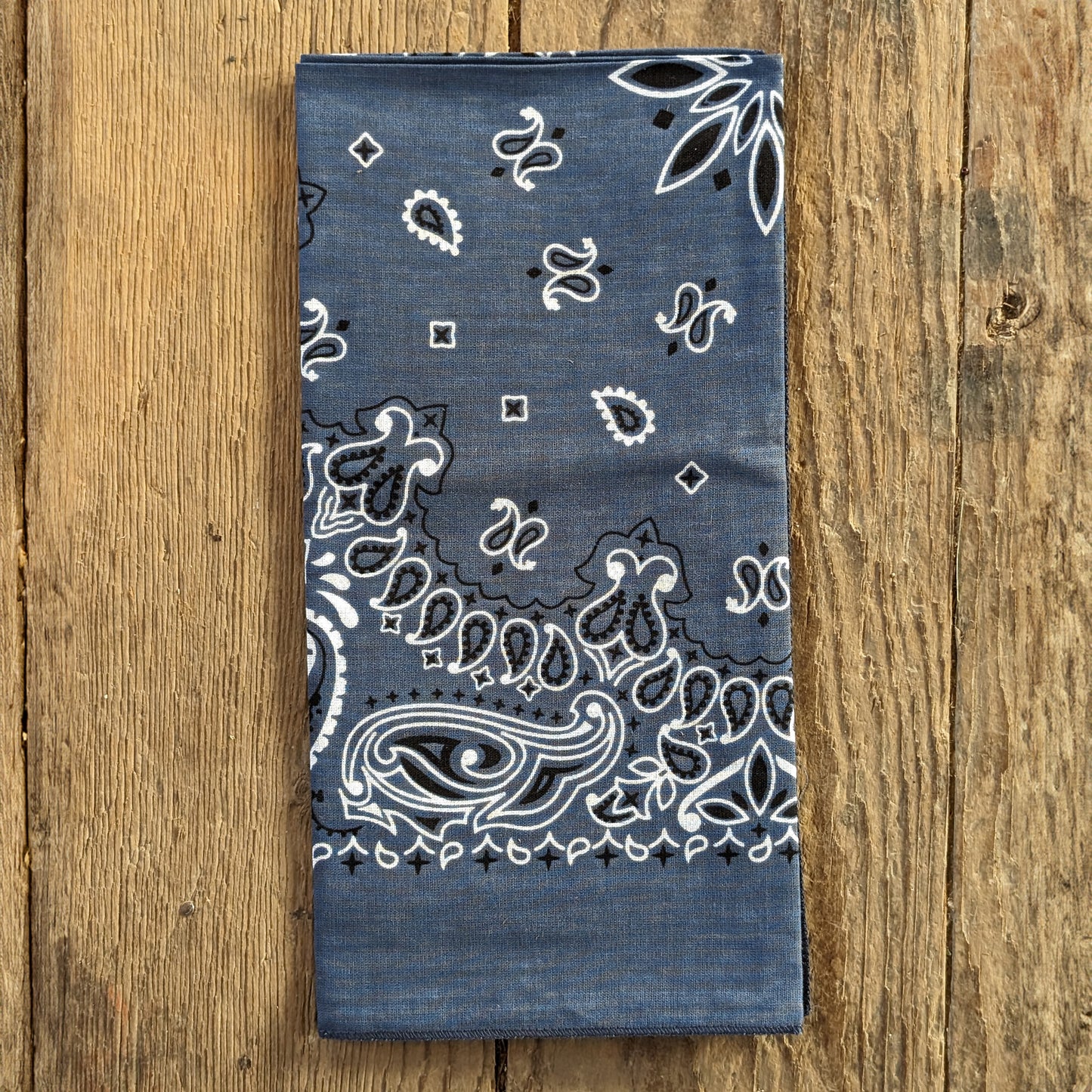 Paisley Bandanas in Denim Blue