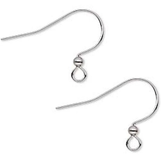 Silver Plated Ear Fish Hooks