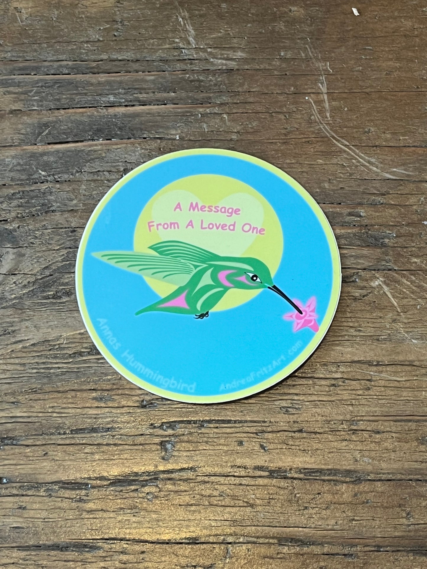 Hummingbird Coast Salish Animal Sticker