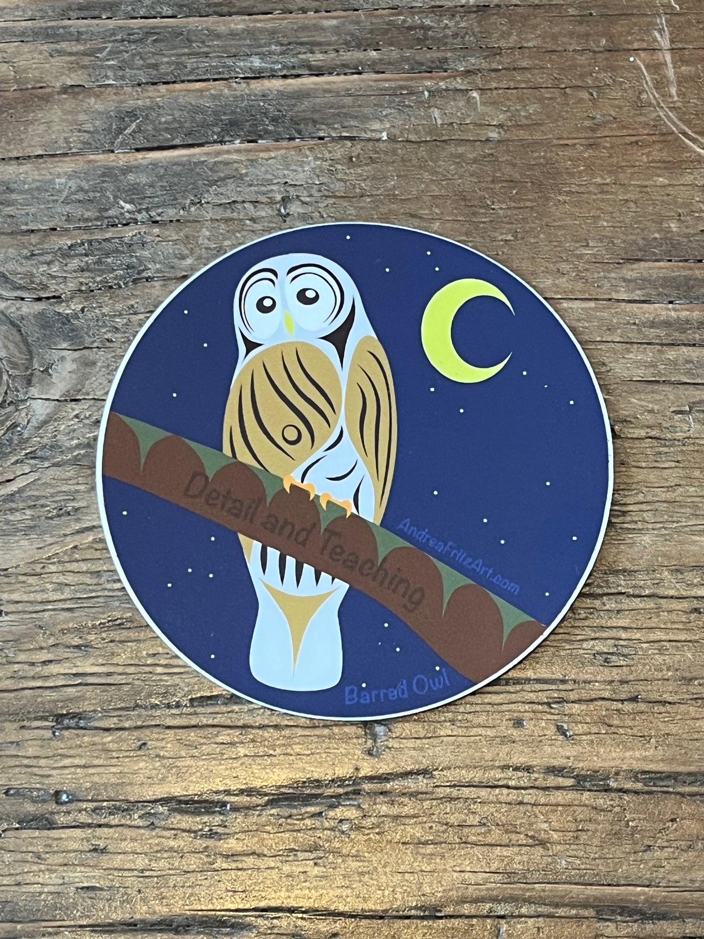 Barred Owl Coast Salish Animal Sticker