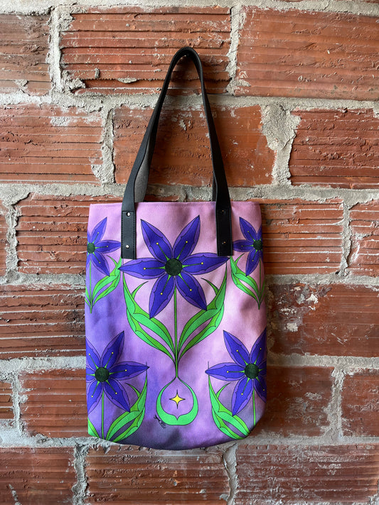 Purple Camas Tote Bag