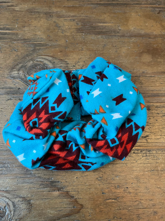 Teal Colored Scrunchie