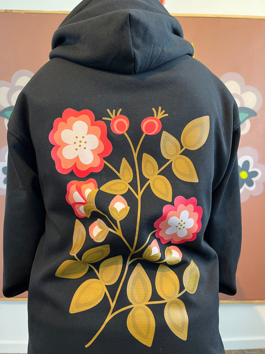 Nootka Rose Printed Hoodie